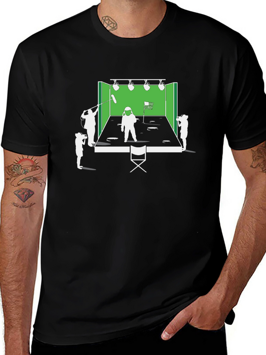 Behind the Scenes T-Shirt Black Cotton