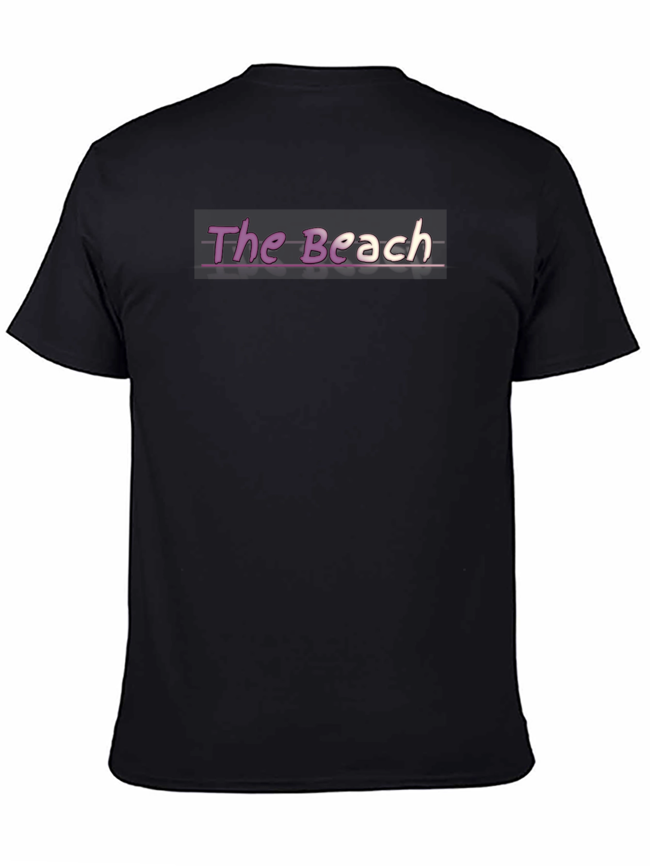 The Beach Graphic Tee - Casual Black T-Shirt