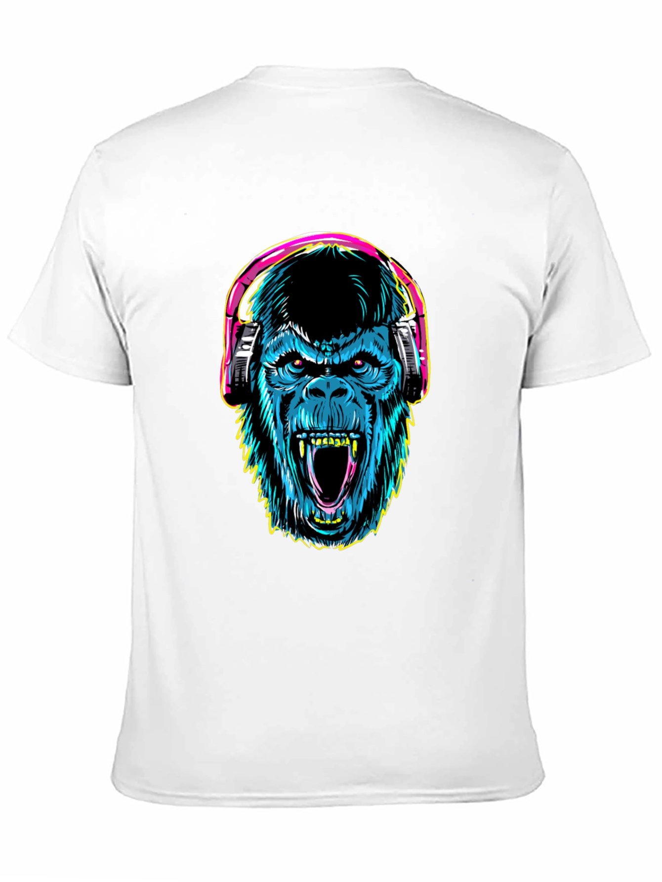 Gorilla Headphone Graphic T-Shirt - Cool Streetwear Style