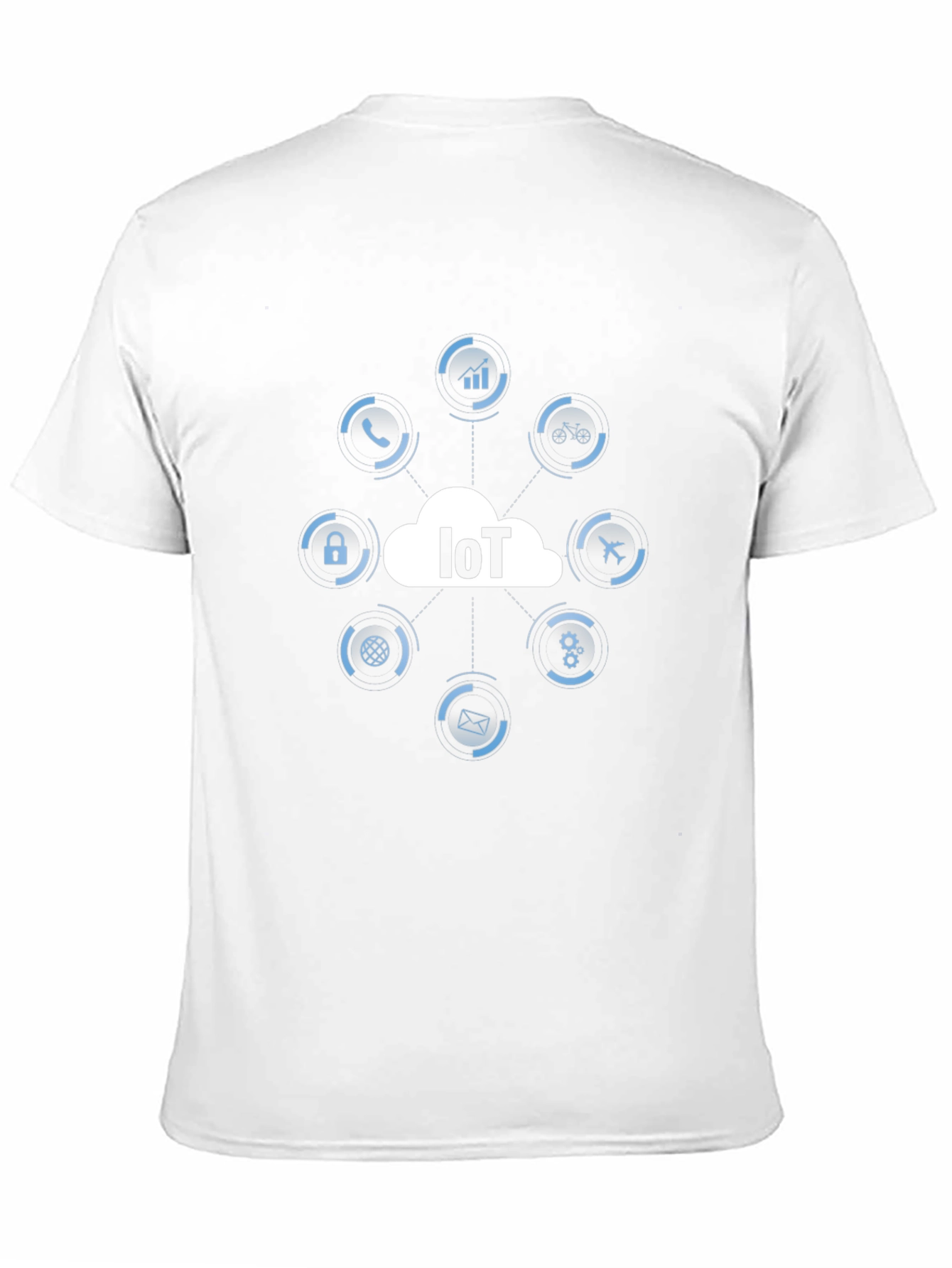 IoT Tech T-Shirt - Black Cotton Graphic Tee