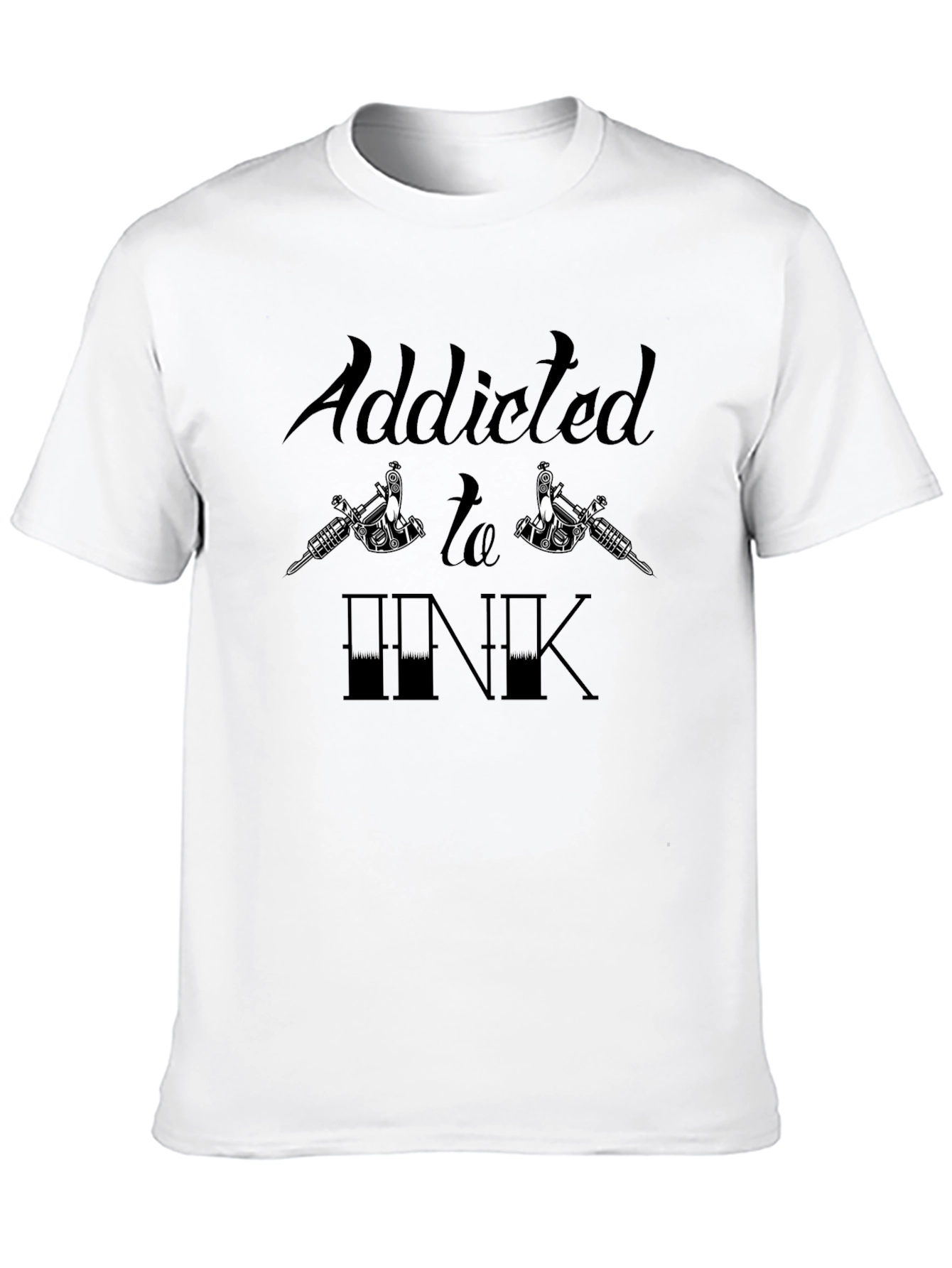 Addicted to Ink Graphic Tee - Tattoo Lover T-Shirt