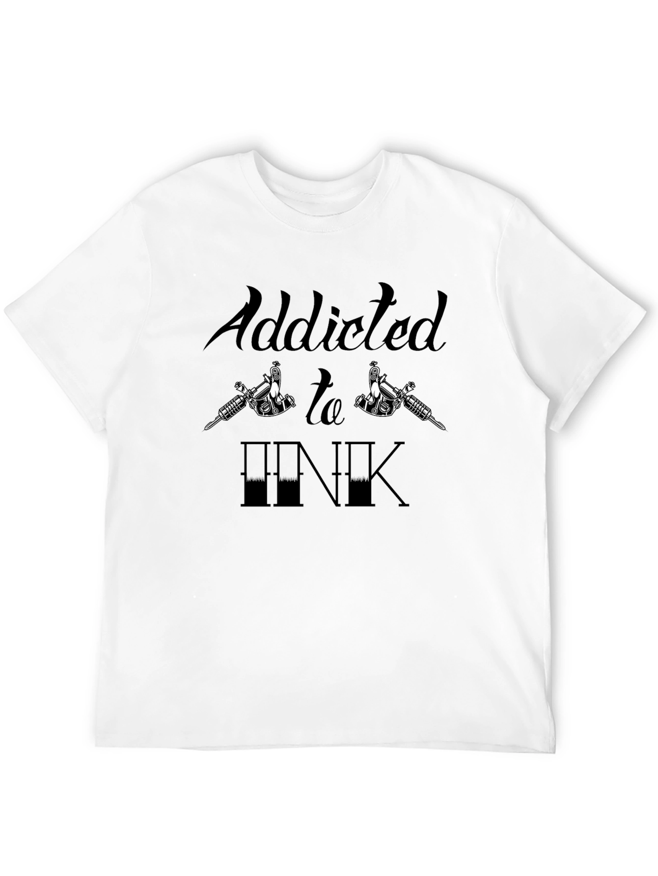 Addicted to Ink Graphic Tee - Tattoo Lover T-Shirt