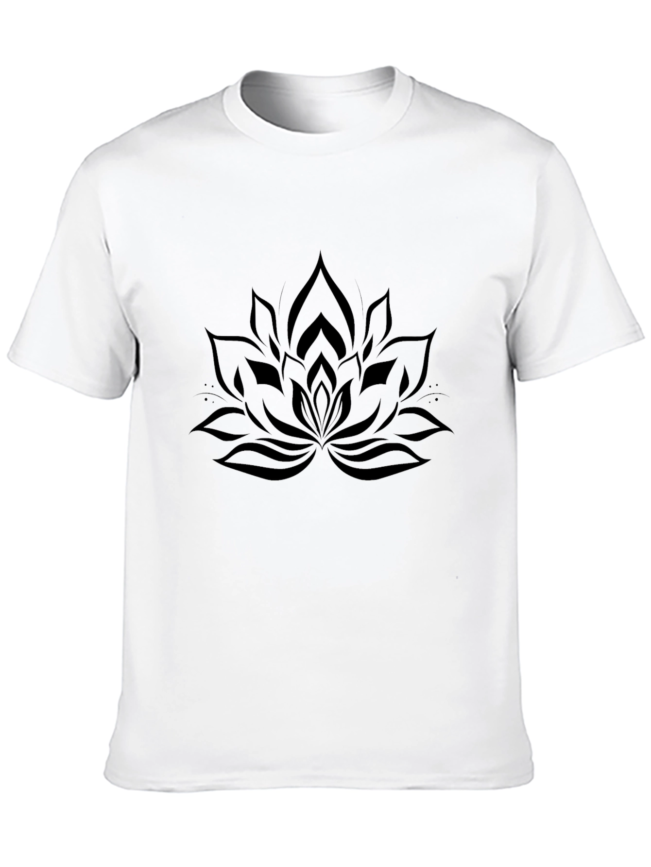 Lotus Mandala Black T-Shirt
