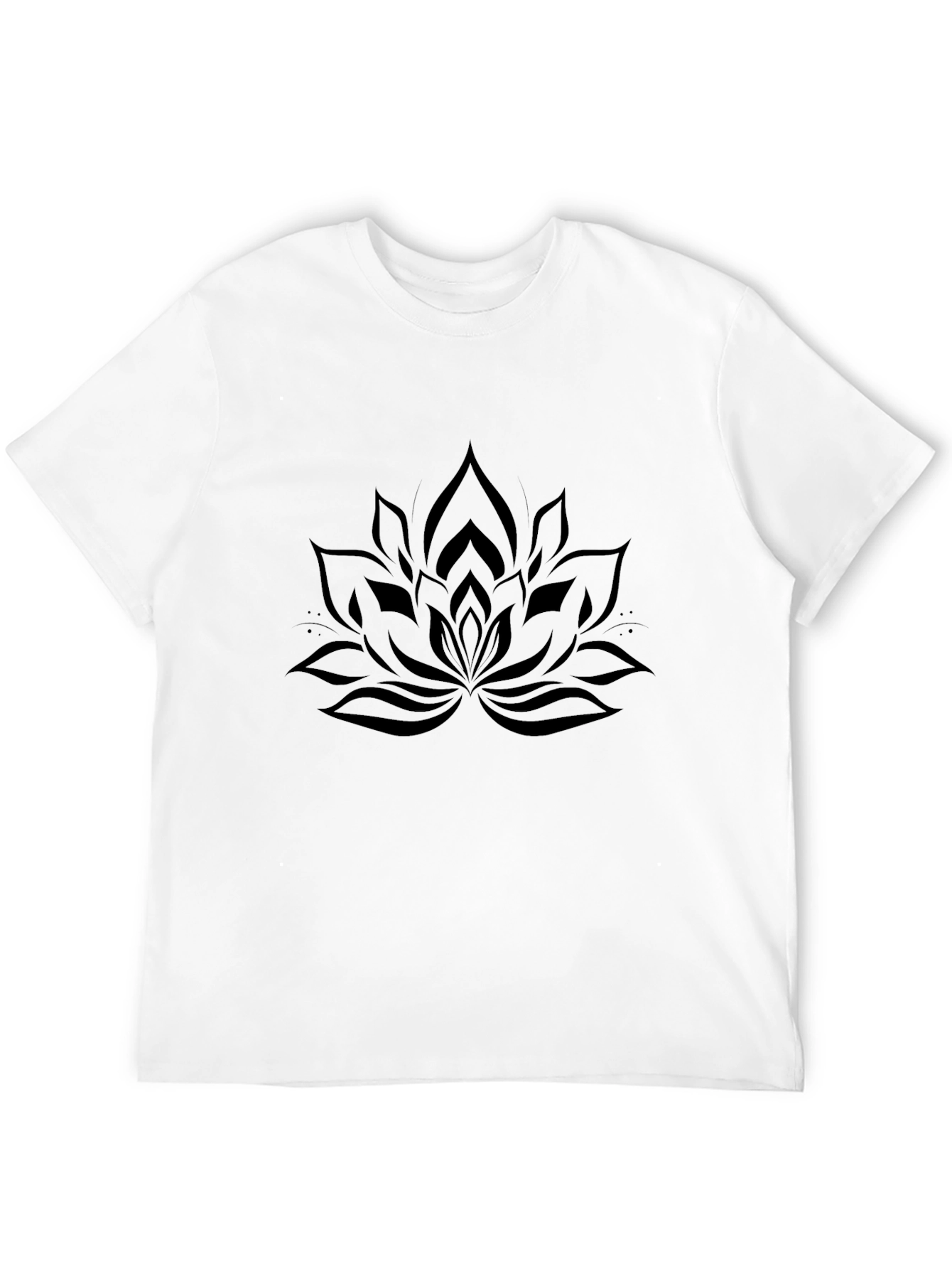 Lotus Mandala Black T-Shirt