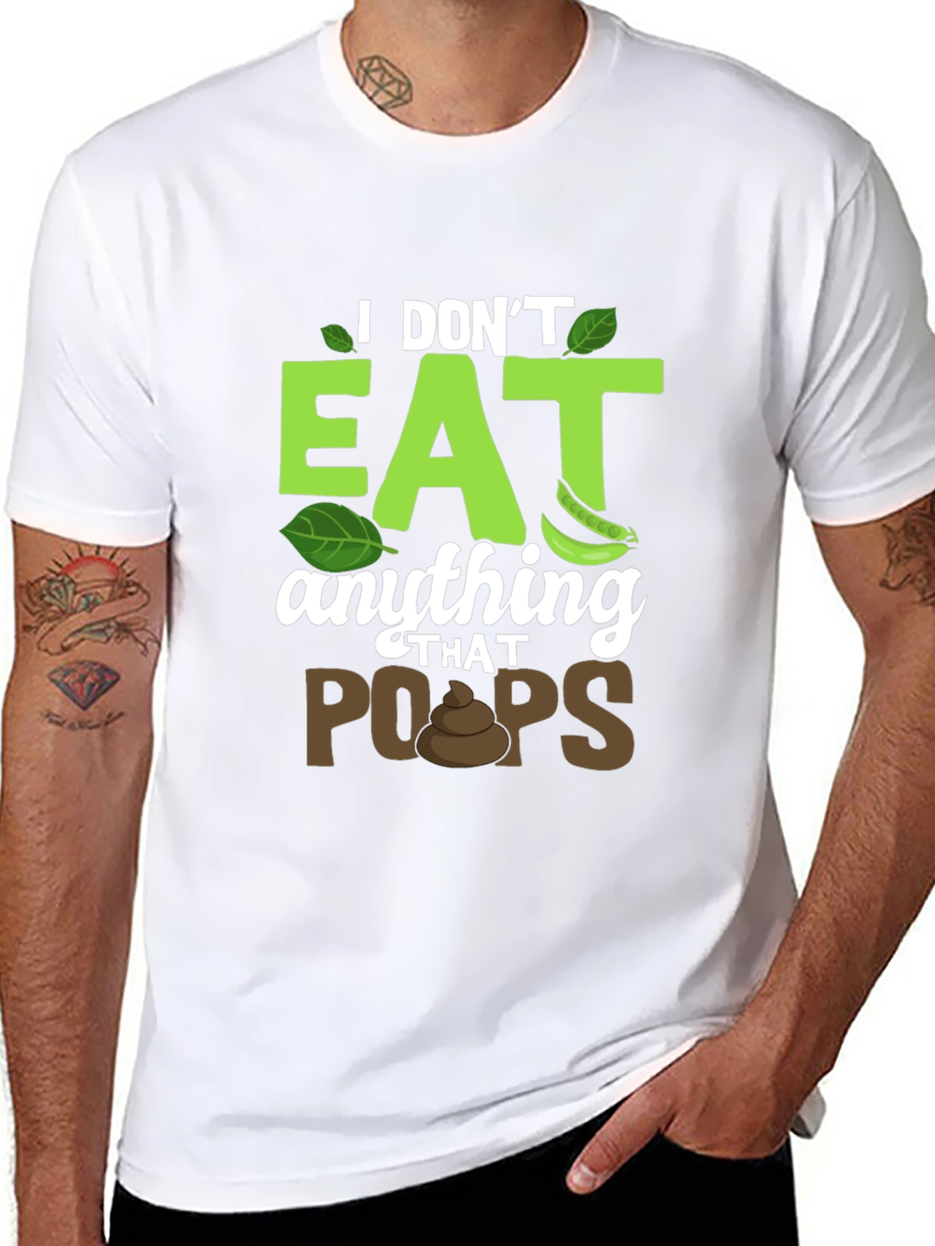 Vegan T-Shirt: I Dont Eat Anything That Poops!