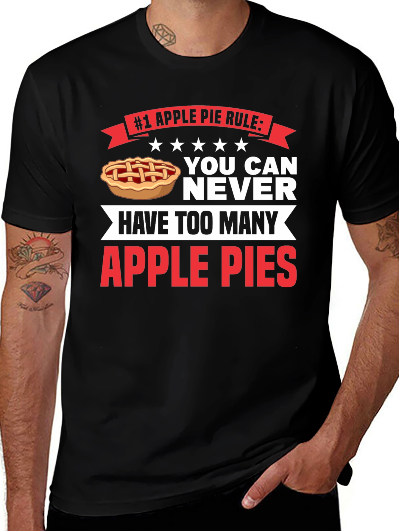Apple Pie Rule T-Shirt - Funny Foodie Tee