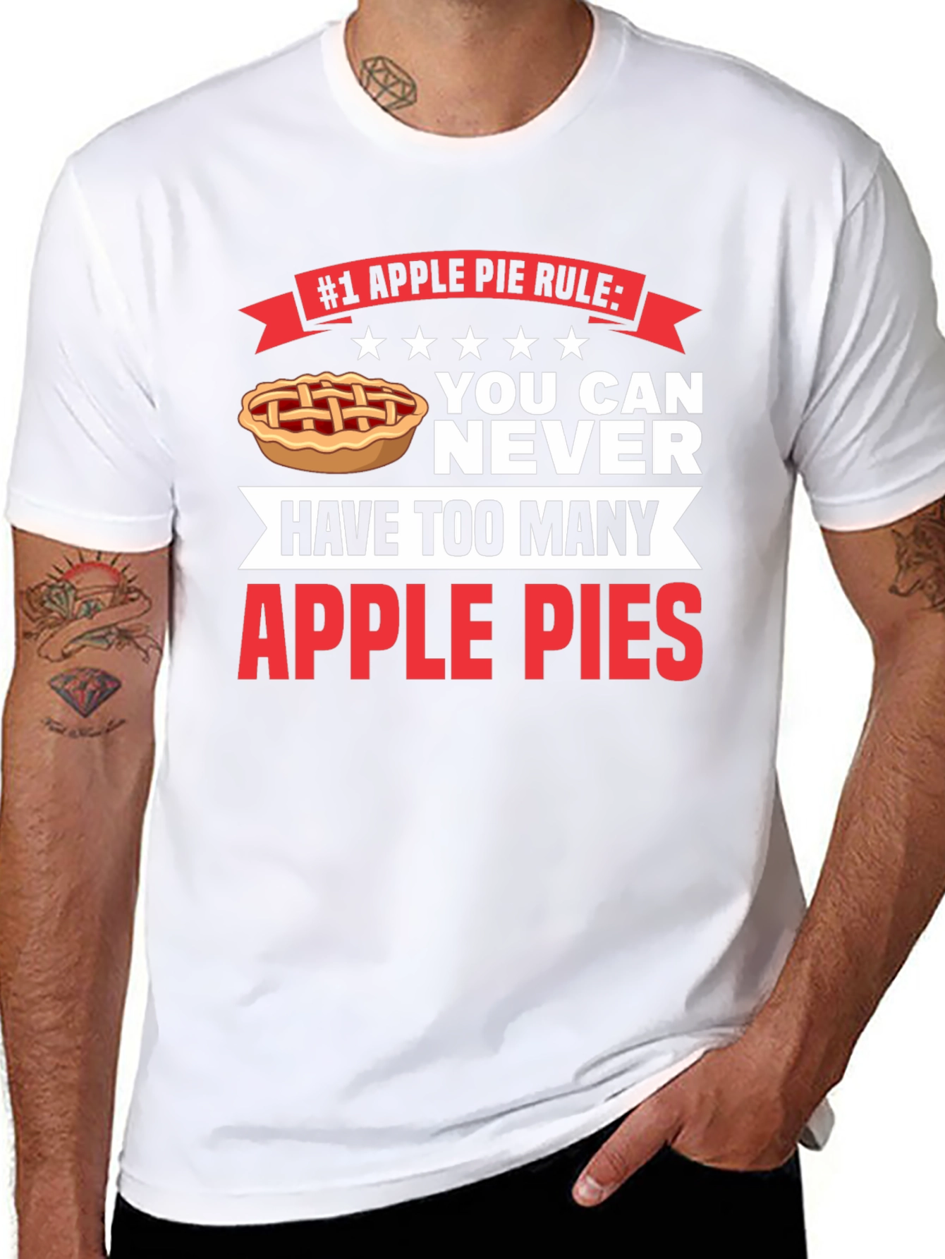 Apple Pie Rule T-Shirt - Funny Foodie Tee