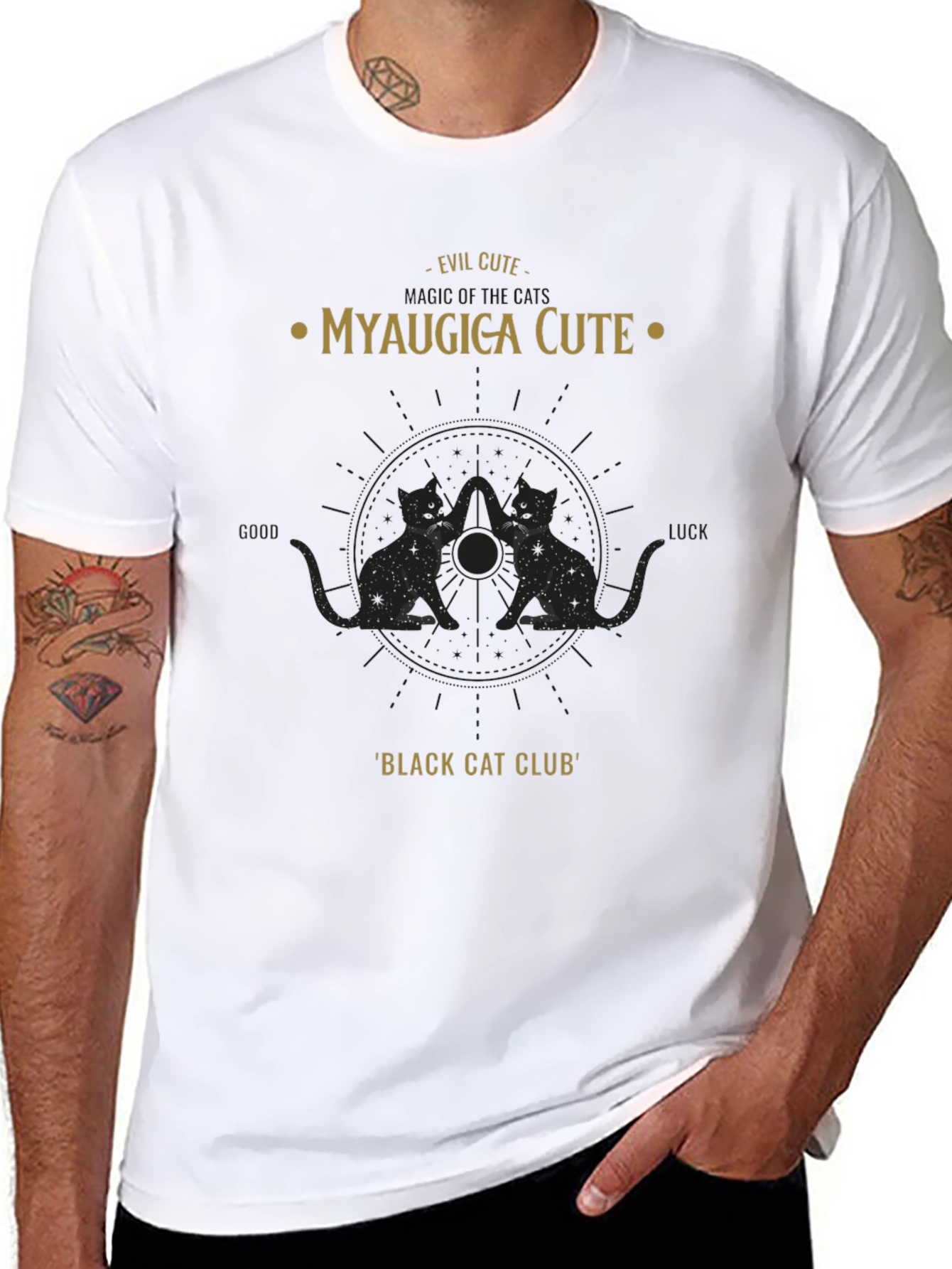 Evil Cute Myauigica Graphic Tee