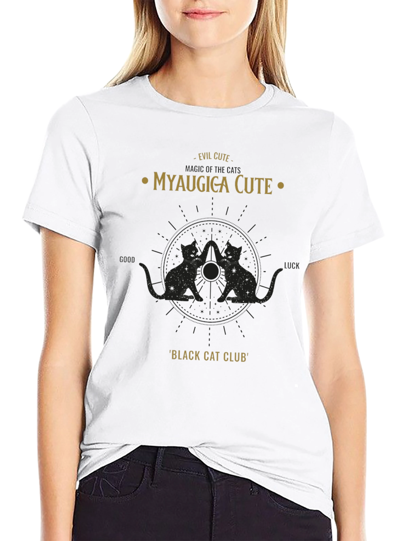 Evil Cute Myauigica Graphic Tee