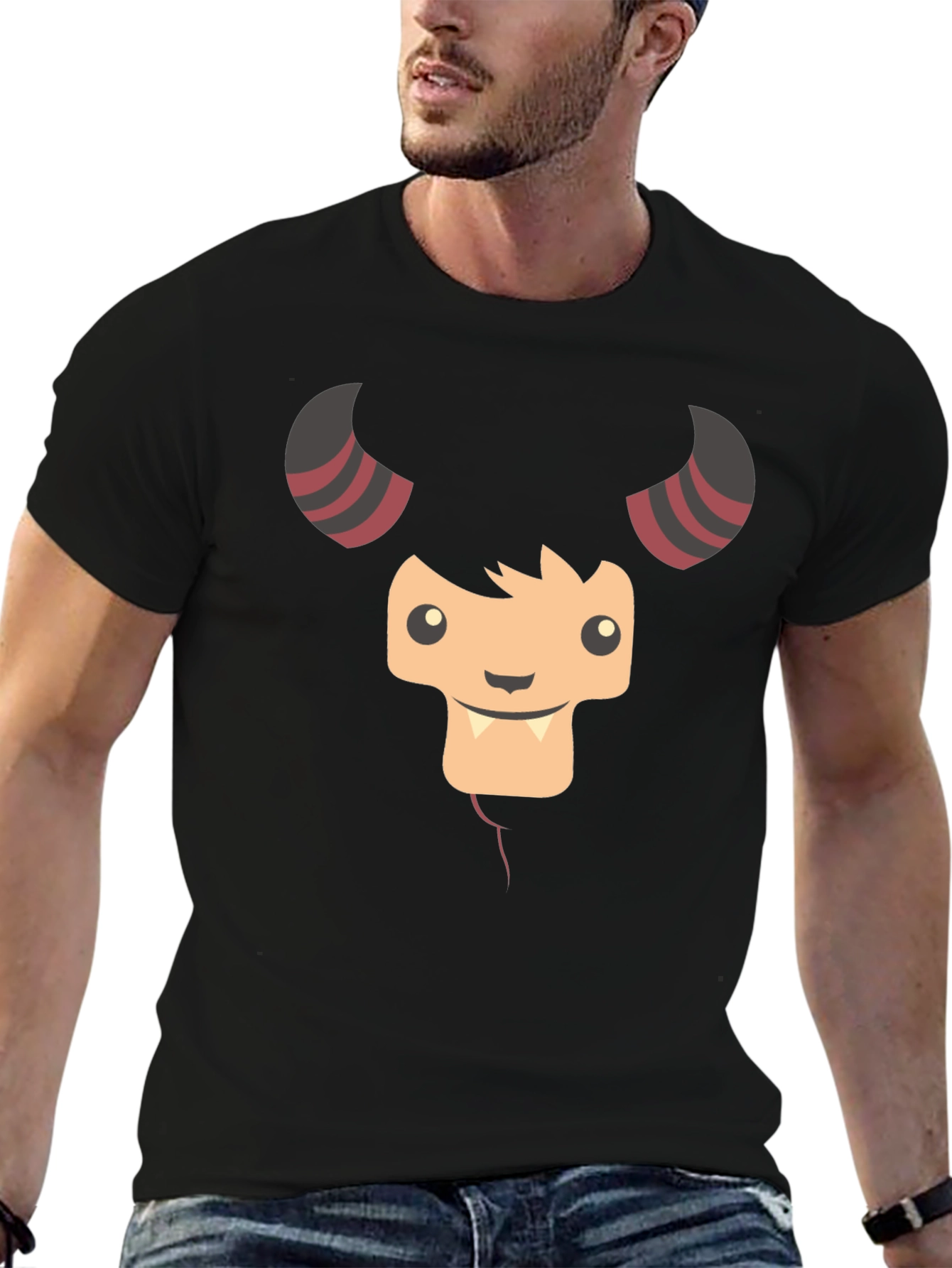 Monster Graphic Tee -  Black T-Shirt for Men