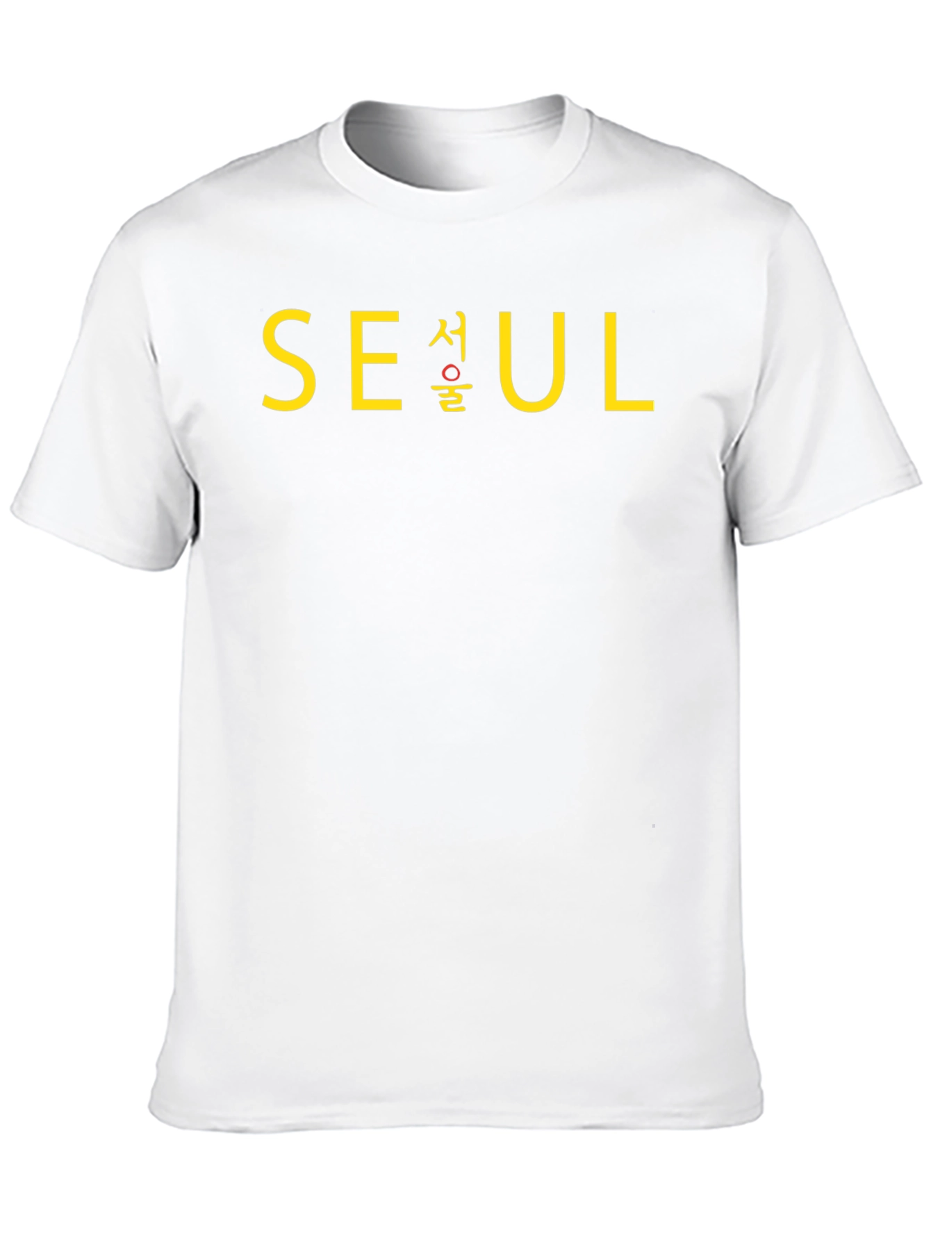 Seoul T-Shirt - Black Crew Neck Graphic Tee