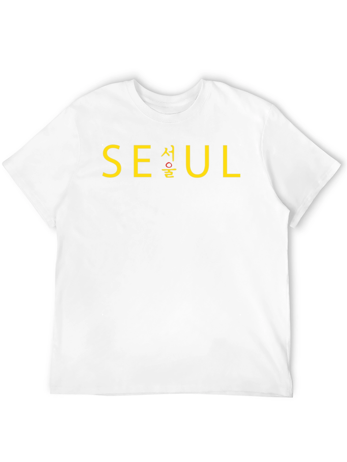 Seoul T-Shirt - Black Crew Neck Graphic Tee