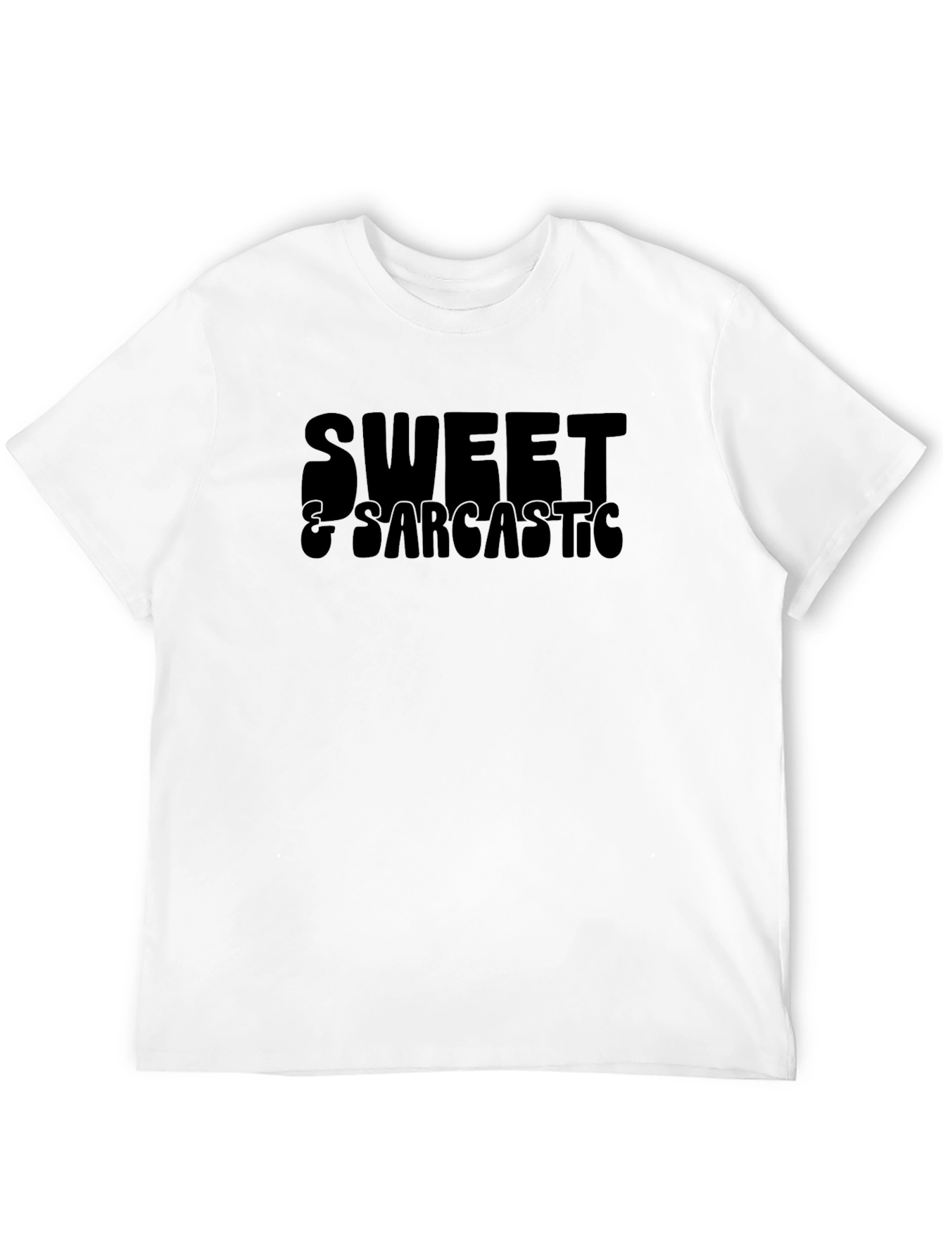 Sweet & Sarcastic Black Graphic Tee