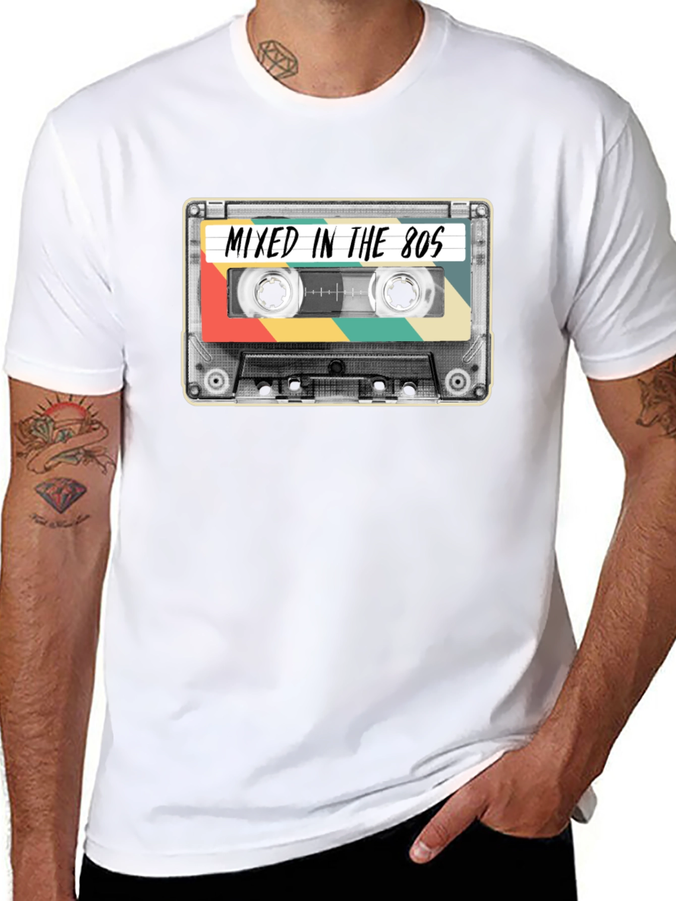Mixed in the 80s Cassette Tape T-Shirt