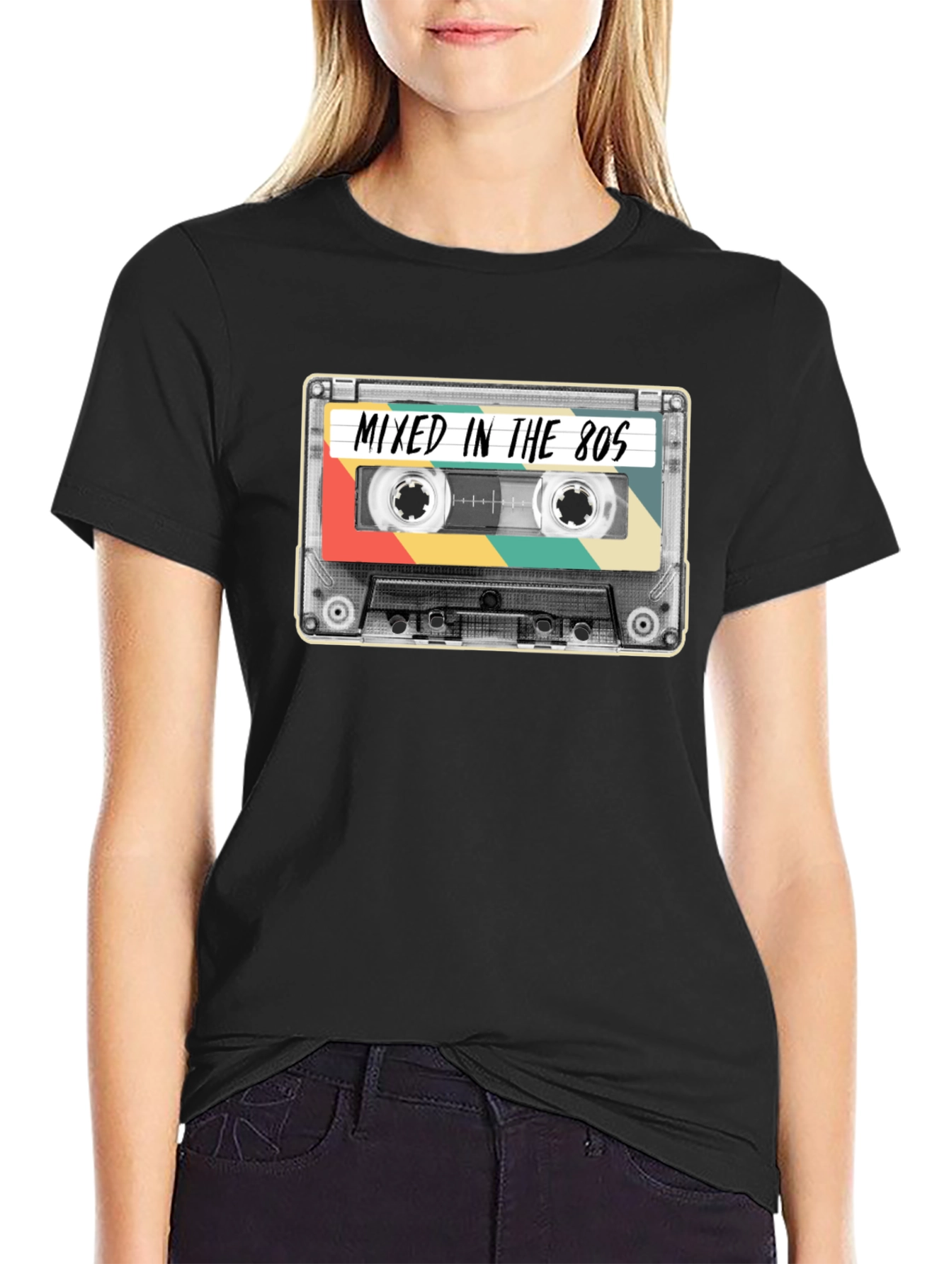 Mixed in the 80s Cassette Tape T-Shirt