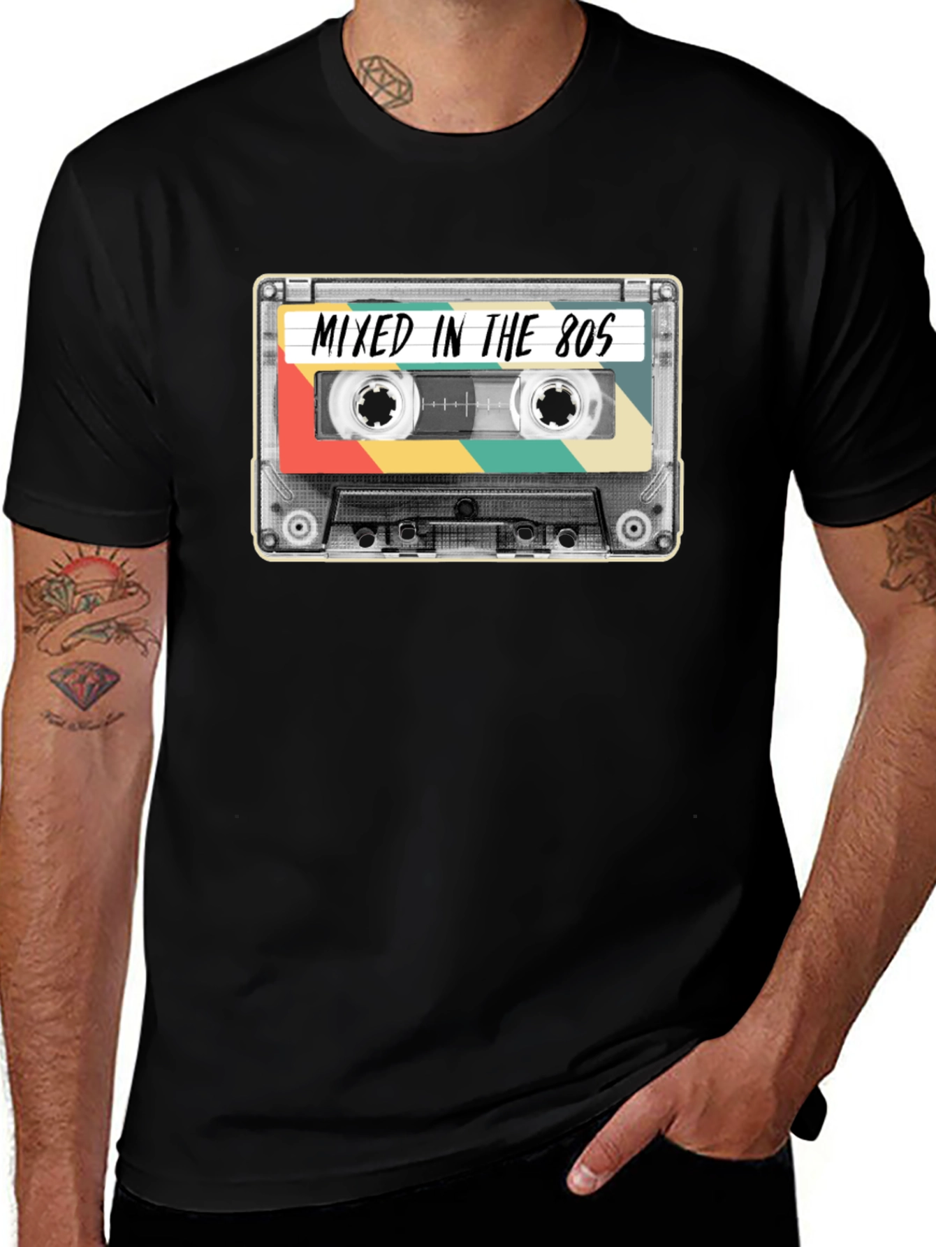 Mixed in the 80s Cassette Tape T-Shirt