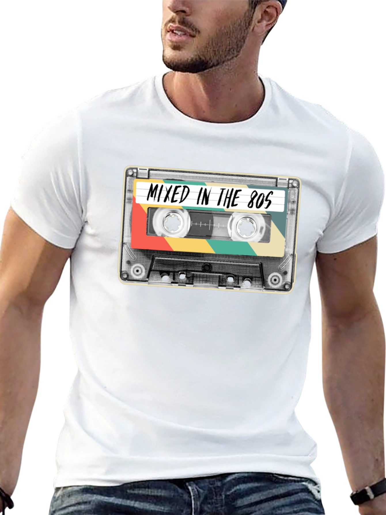 Mixed in the 80s Cassette Tape T-Shirt