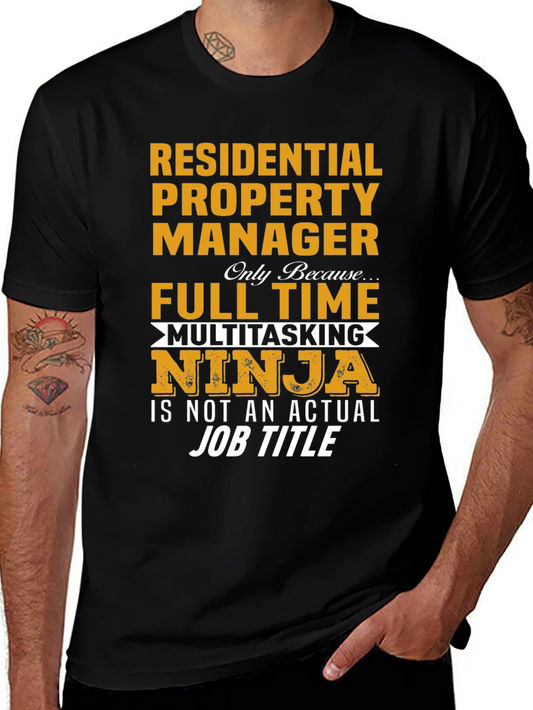 Residential Property Manager Ninja T-Shirt