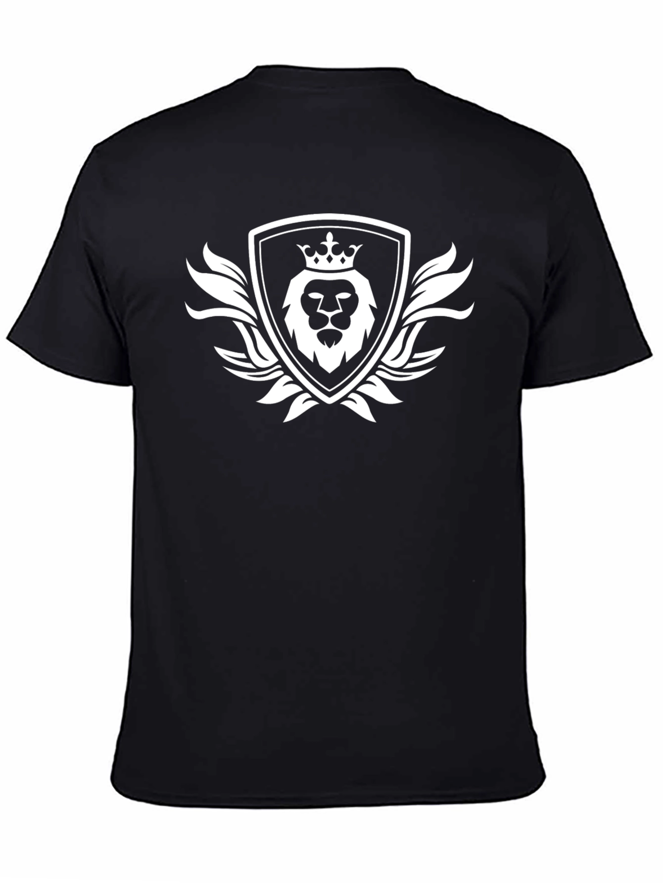 Black Lion Crest Graphic Tee