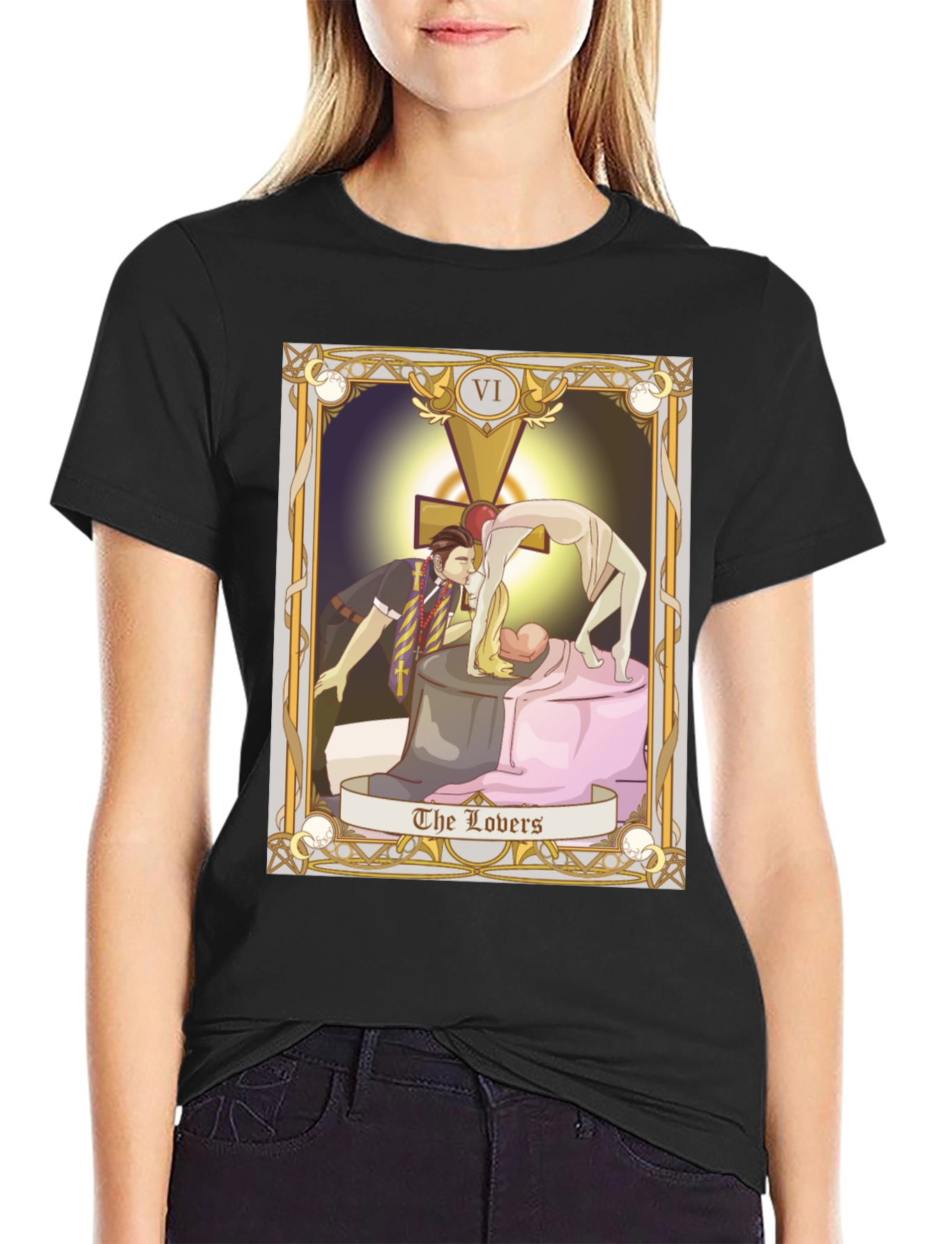 The Lovers Tarot Card Graphic T-Shirt
