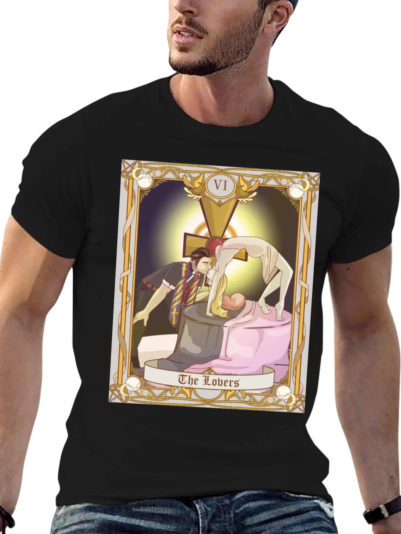 The Lovers Tarot Card Graphic T-Shirt