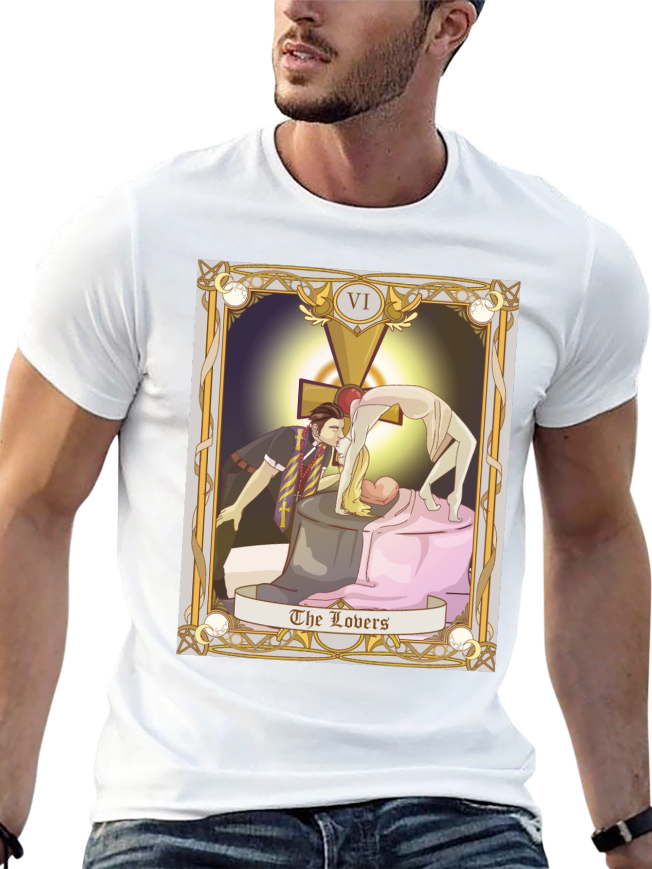 The Lovers Tarot Card Graphic T-Shirt