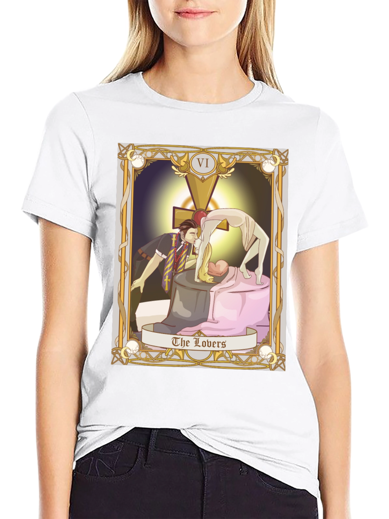 The Lovers Tarot Card Graphic T-Shirt