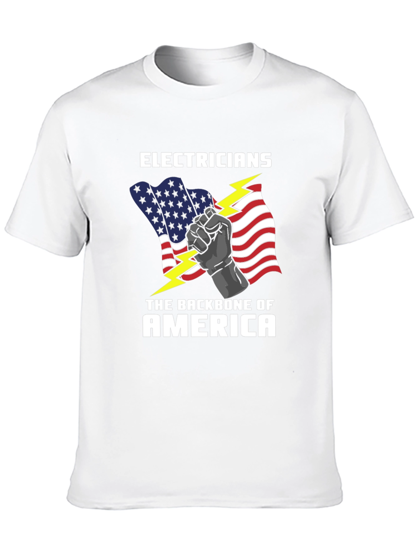 Electricians Backbone of America Graphic T-Shirt
