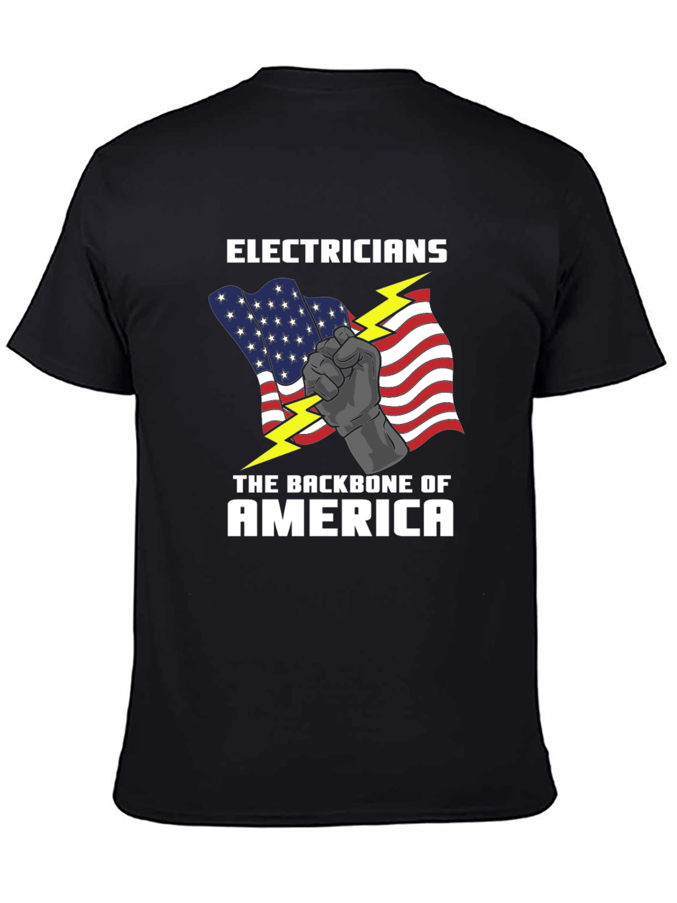 Electricians Backbone of America Graphic T-Shirt