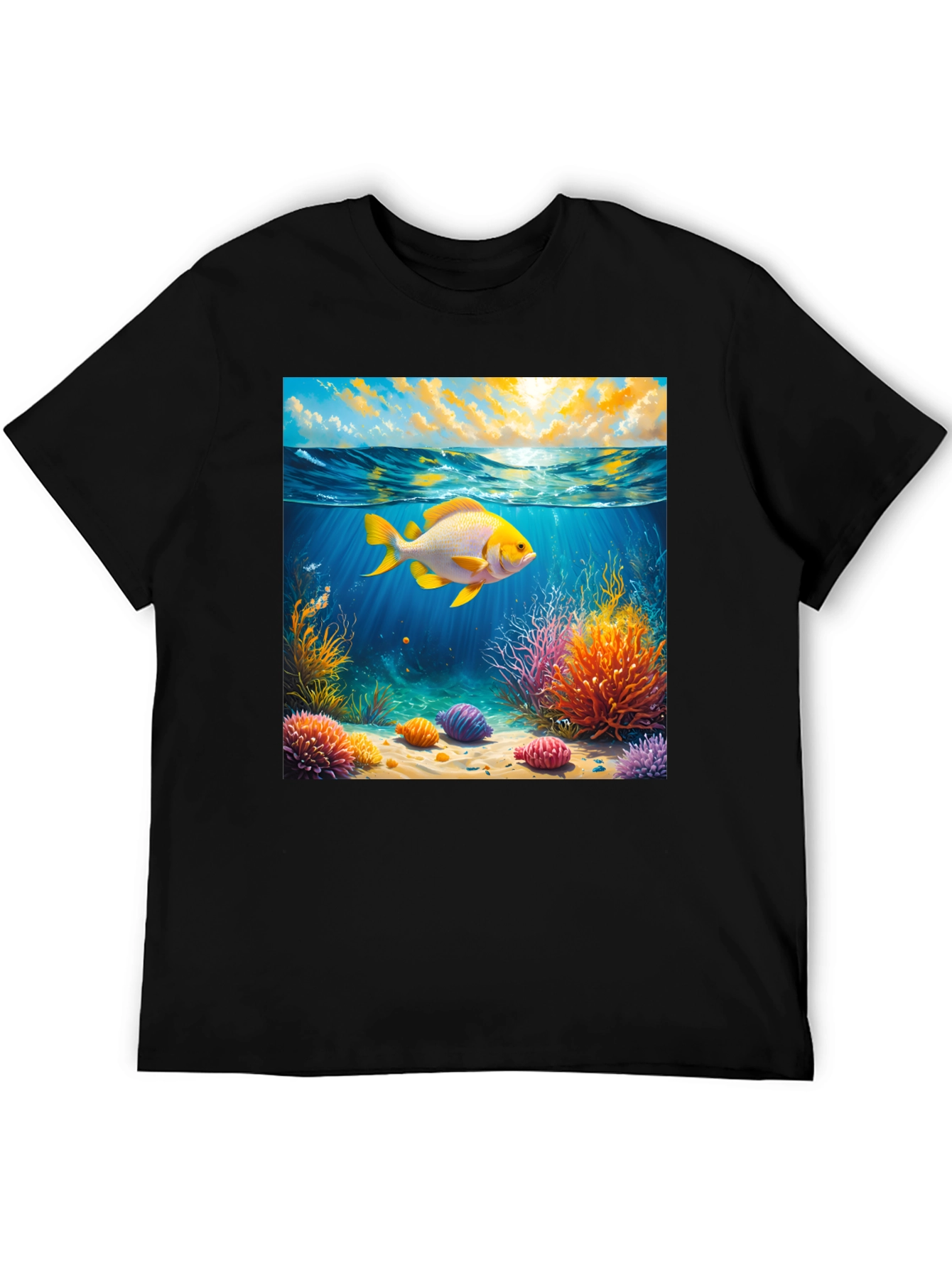 Underwater Goldfish Graphic Tee
