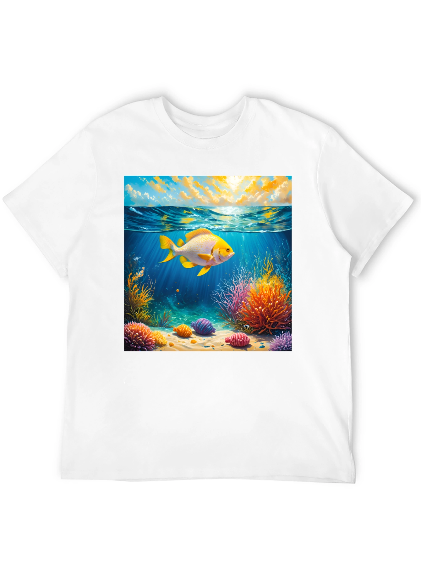 Underwater Goldfish Graphic Tee