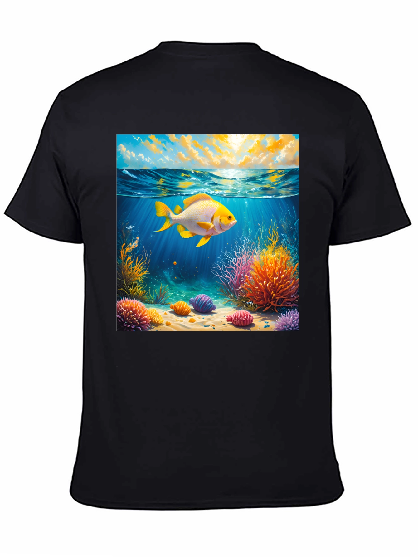 Underwater Goldfish Graphic Tee