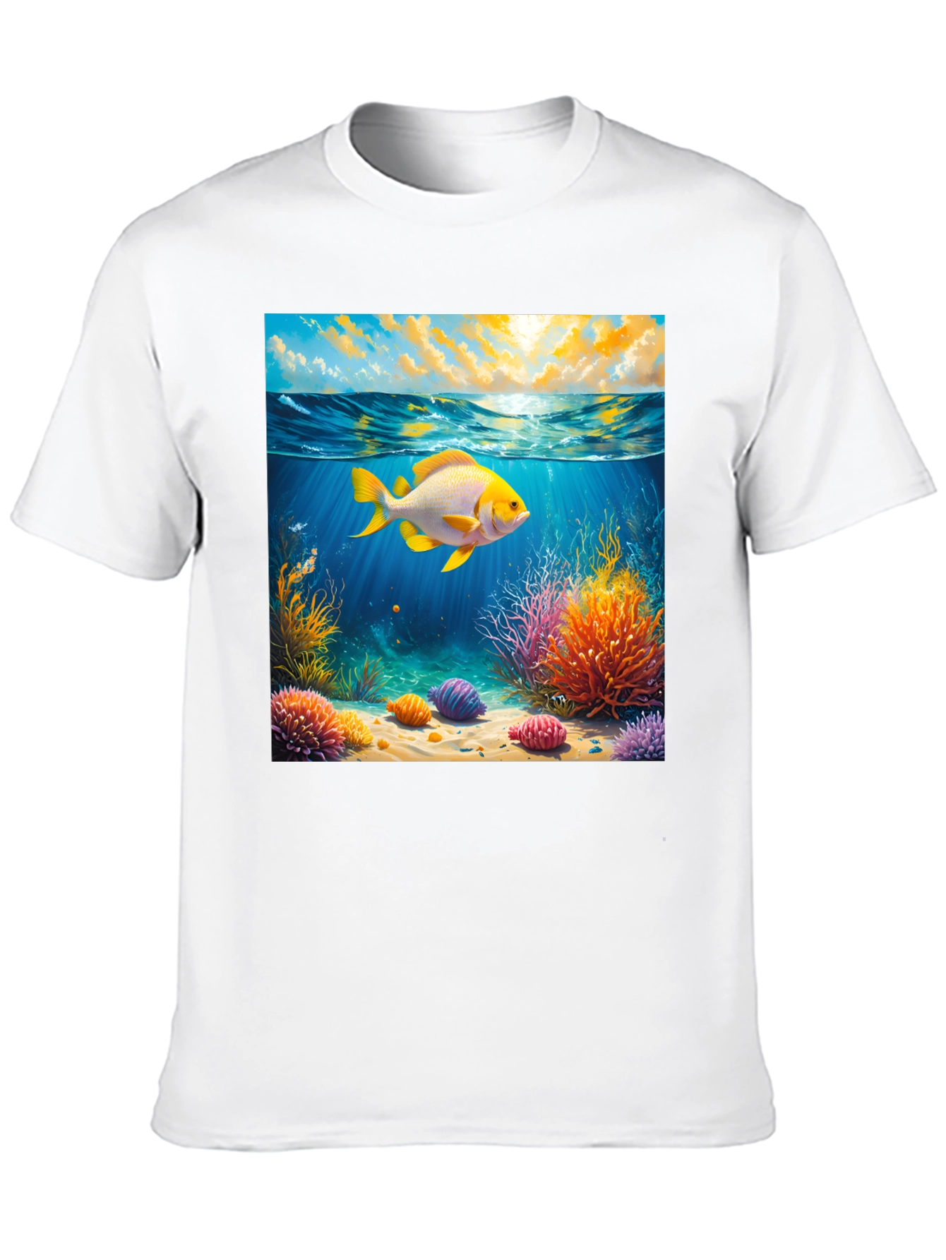 Underwater Goldfish Graphic Tee