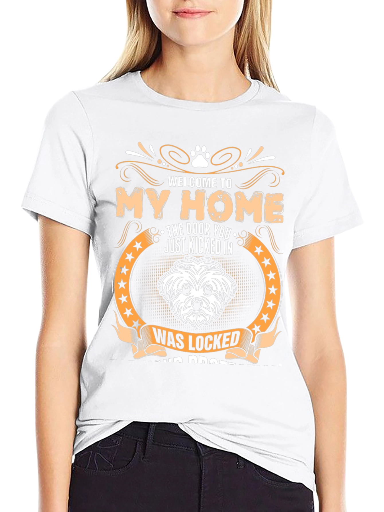 Welcome to My Home Dog Graphic T-Shirt