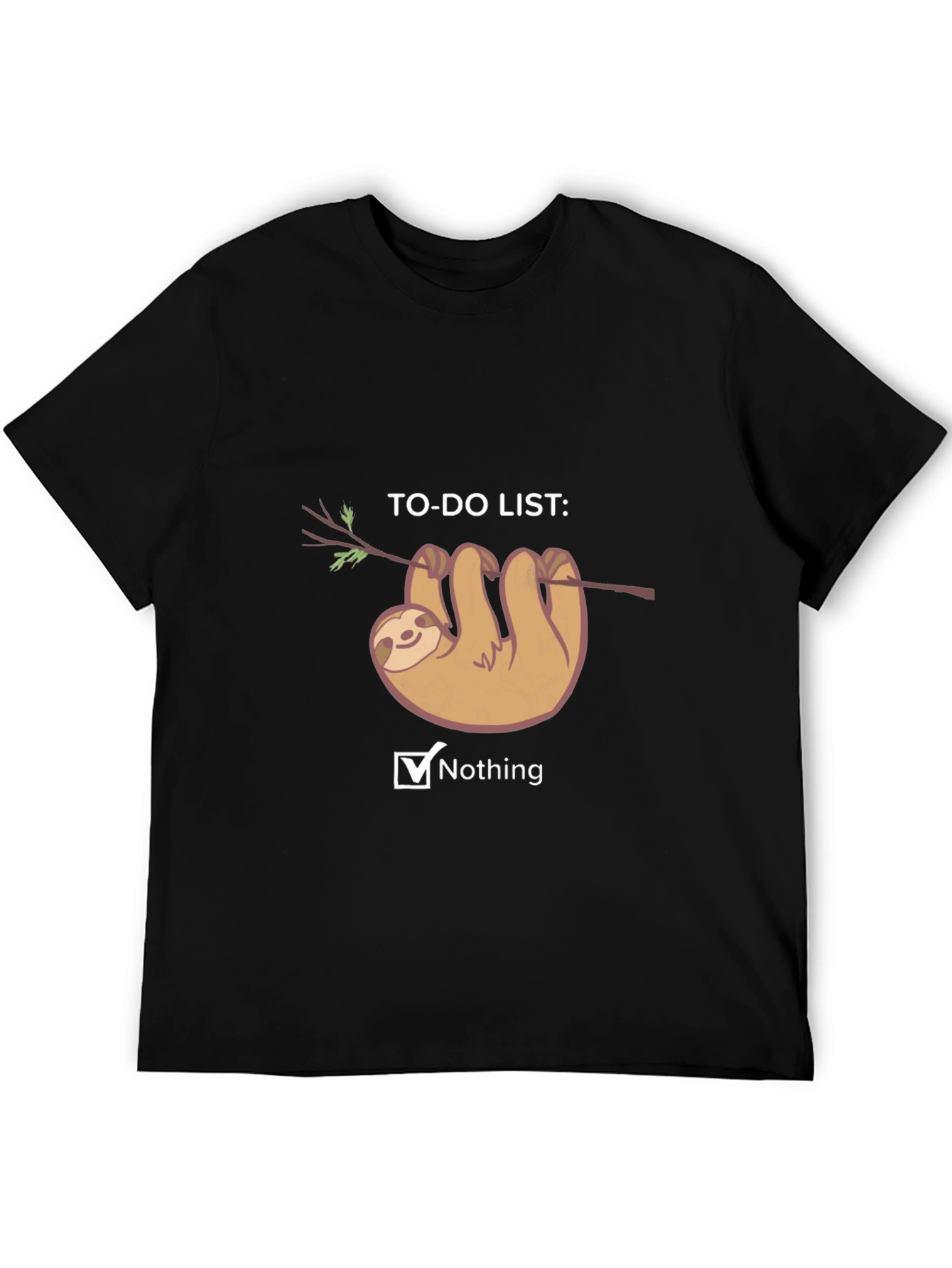 Sloth To-Do List Nothing T-Shirt