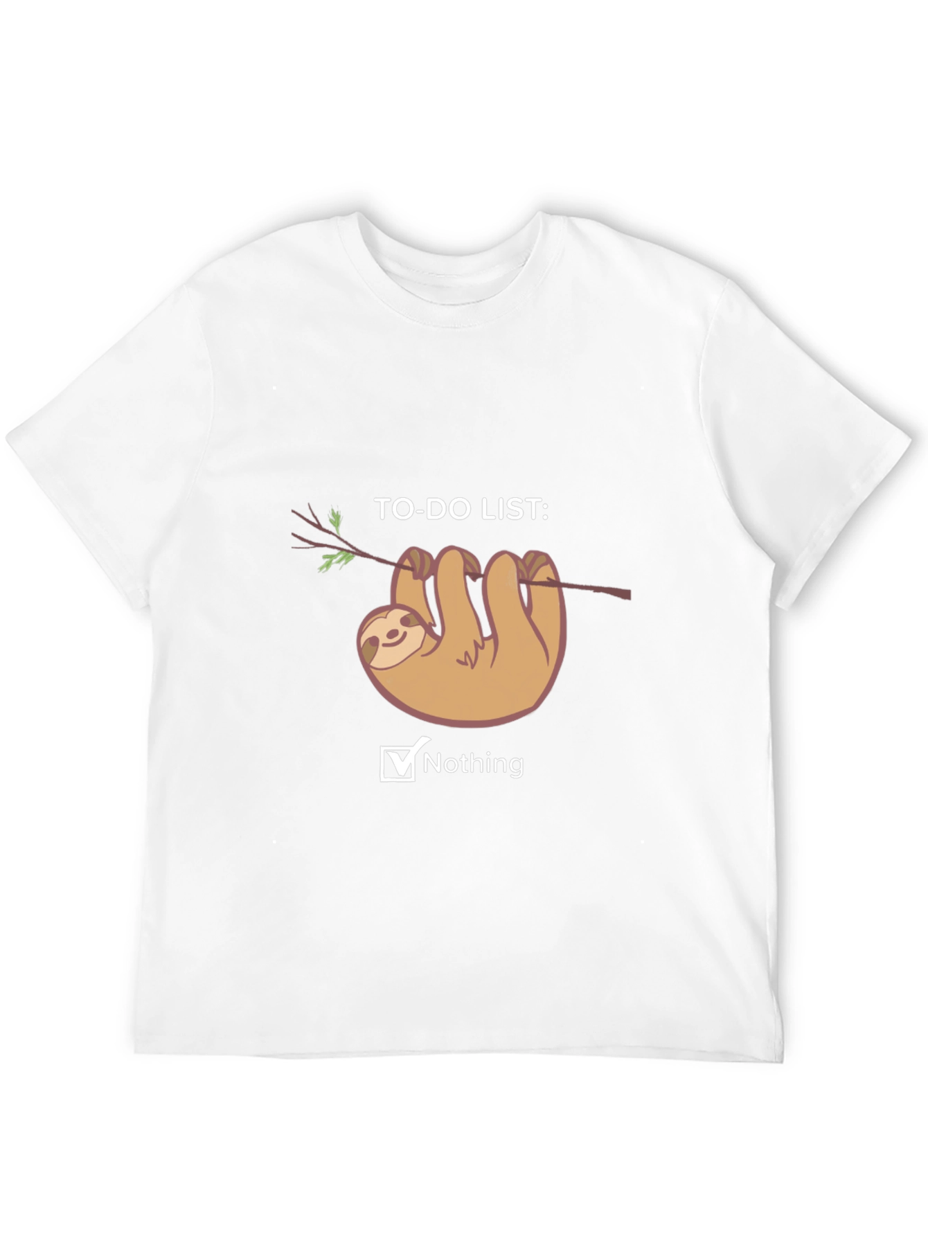 Sloth To-Do List Nothing T-Shirt
