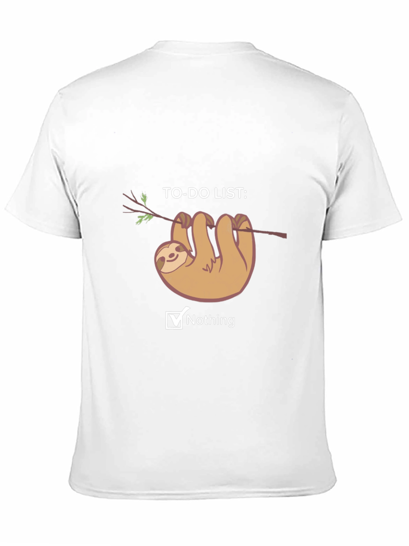 Sloth To-Do List Nothing T-Shirt