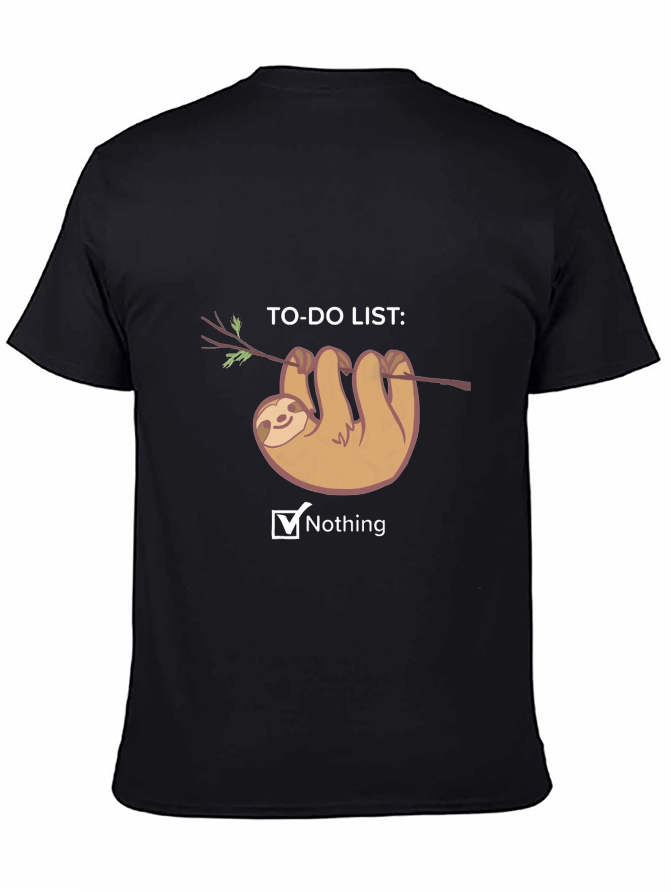 Sloth To-Do List Nothing T-Shirt