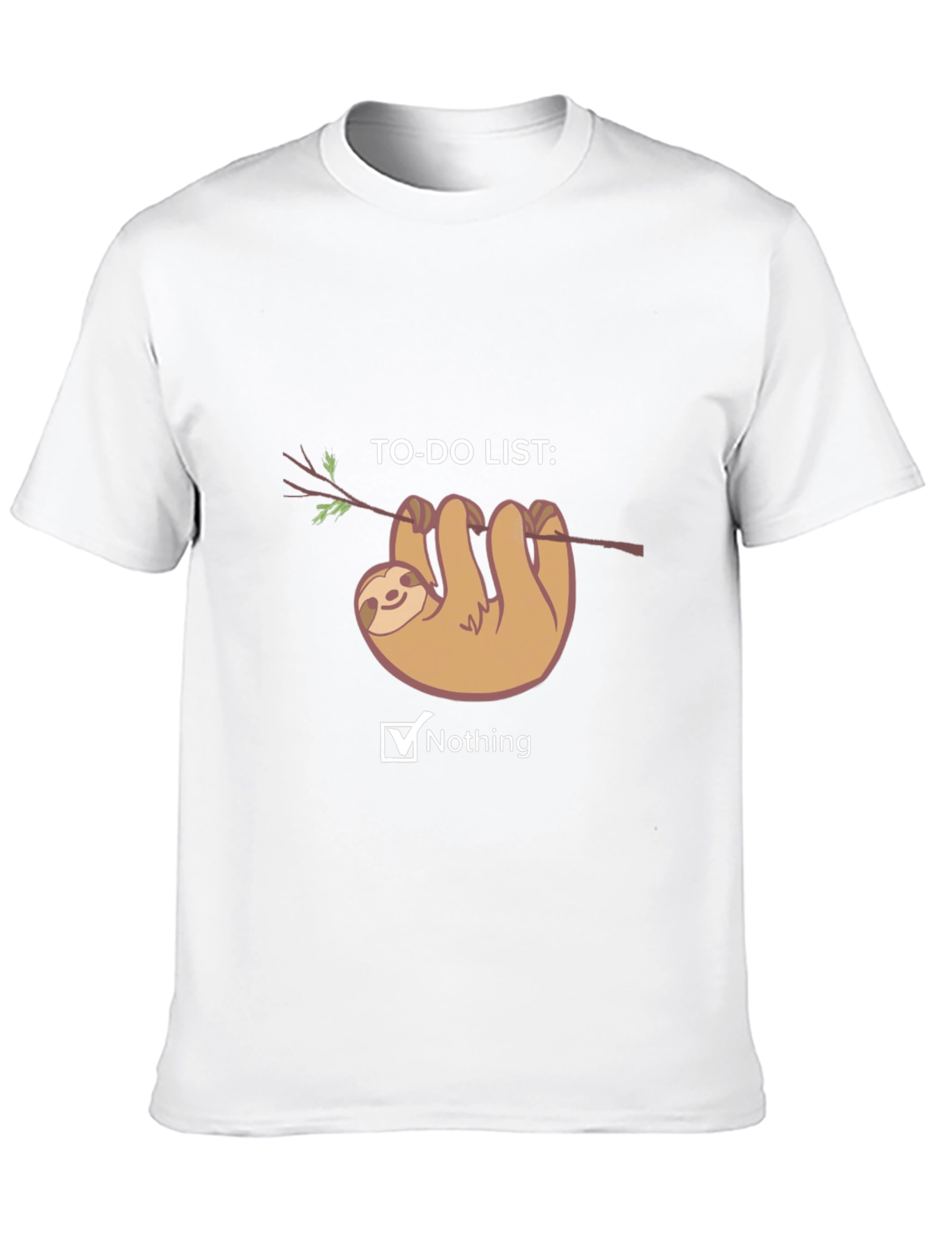 Sloth To-Do List Nothing T-Shirt