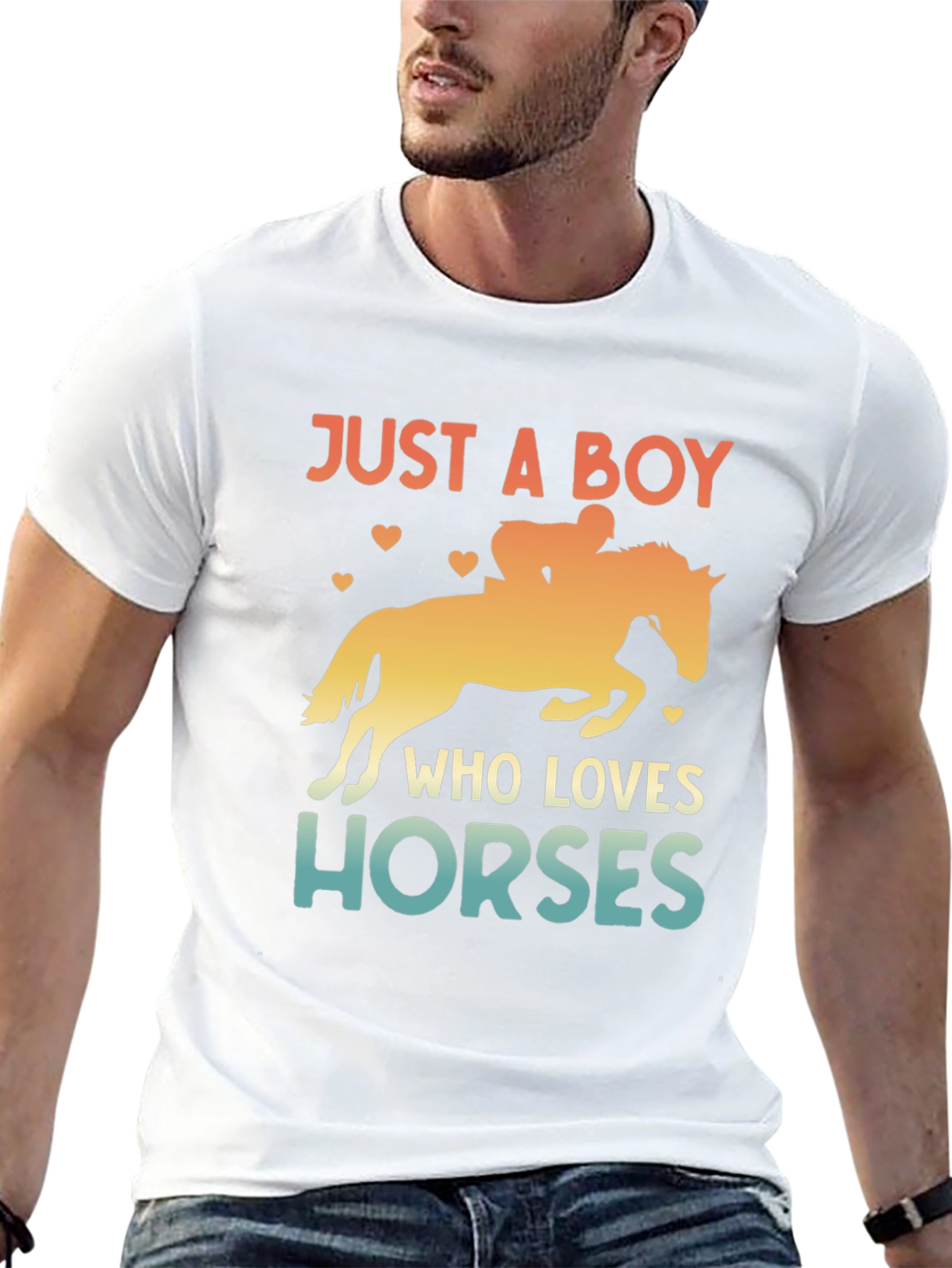 Just a Boy Who Loves Horses T-Shirt