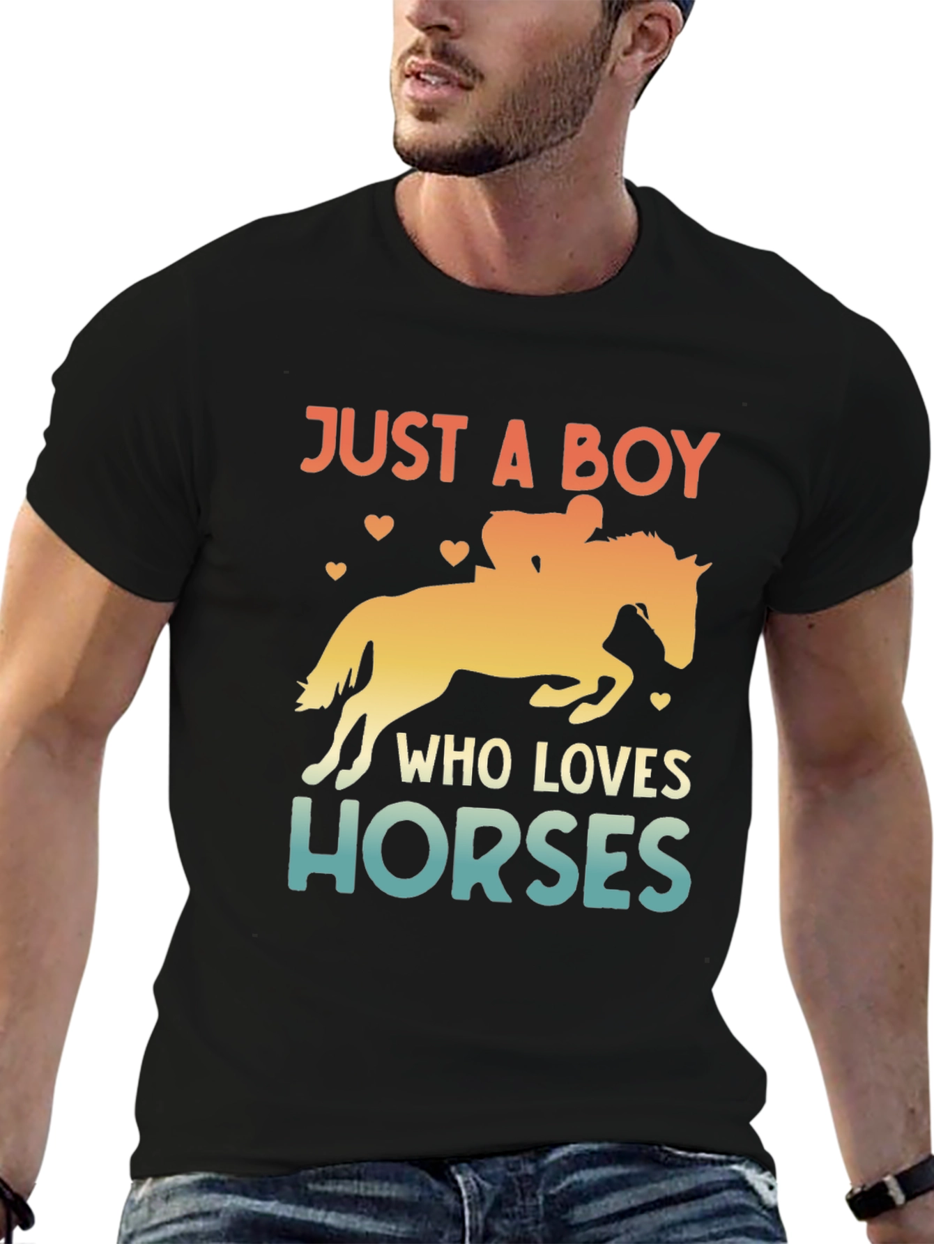 Just a Boy Who Loves Horses T-Shirt
