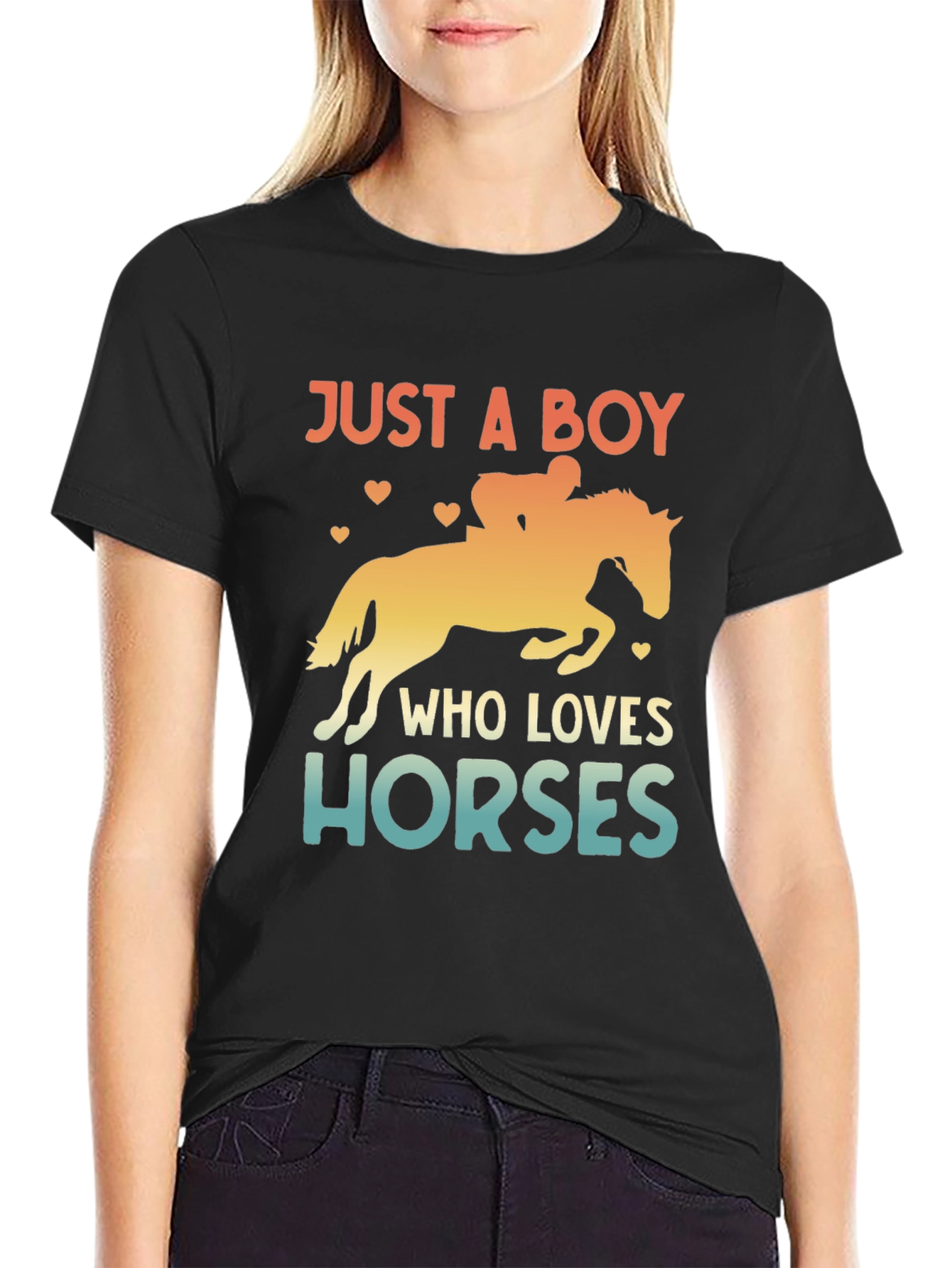 Just a Boy Who Loves Horses T-Shirt
