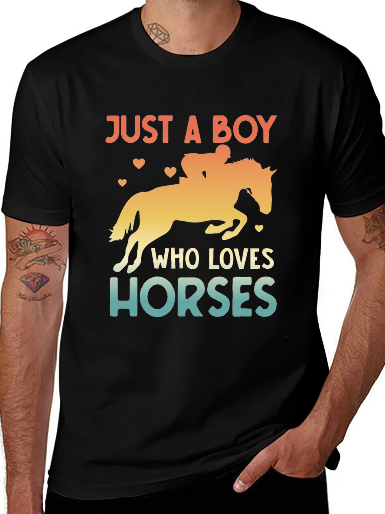 Just a Boy Who Loves Horses T-Shirt