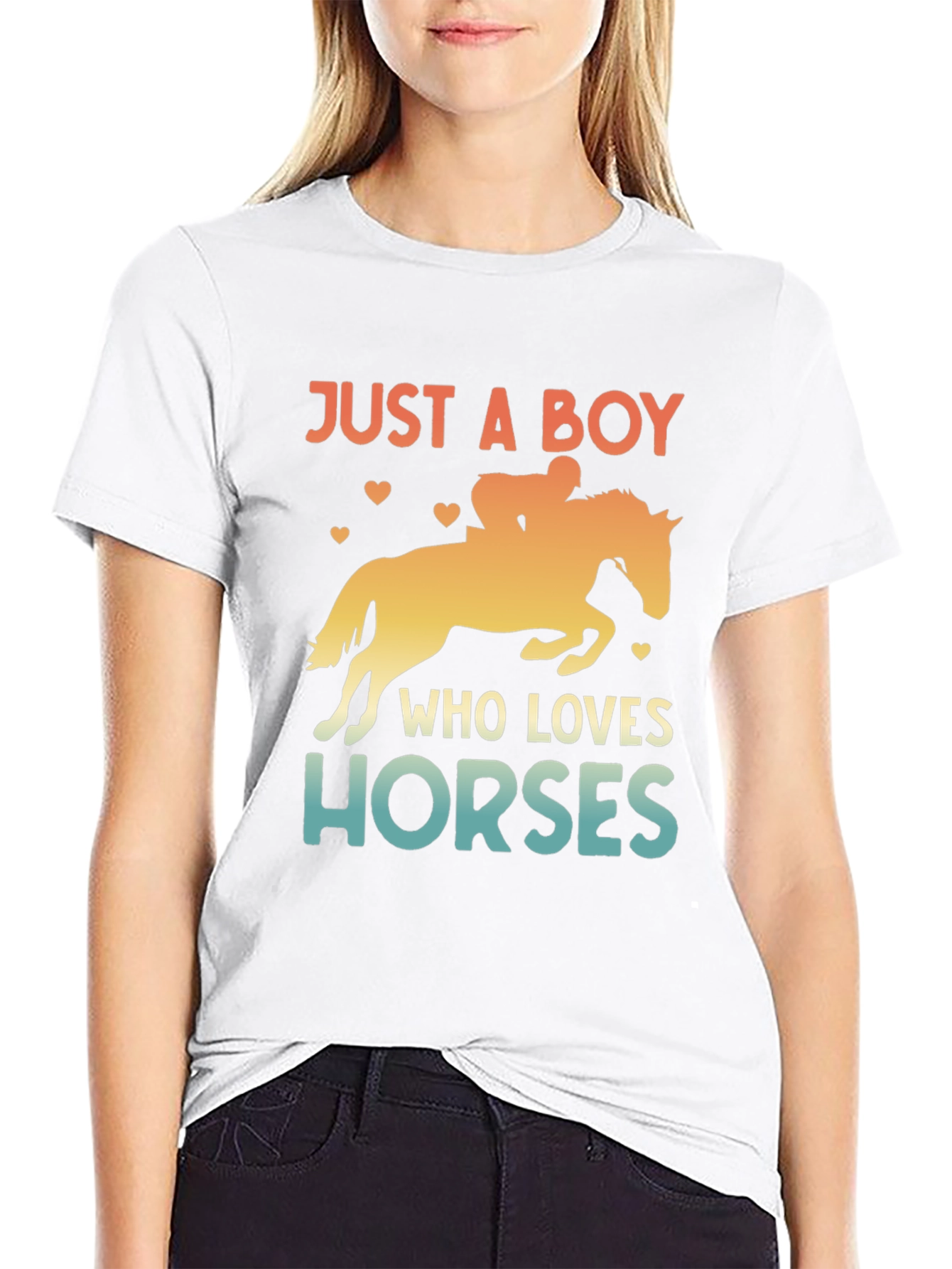 Just a Boy Who Loves Horses T-Shirt