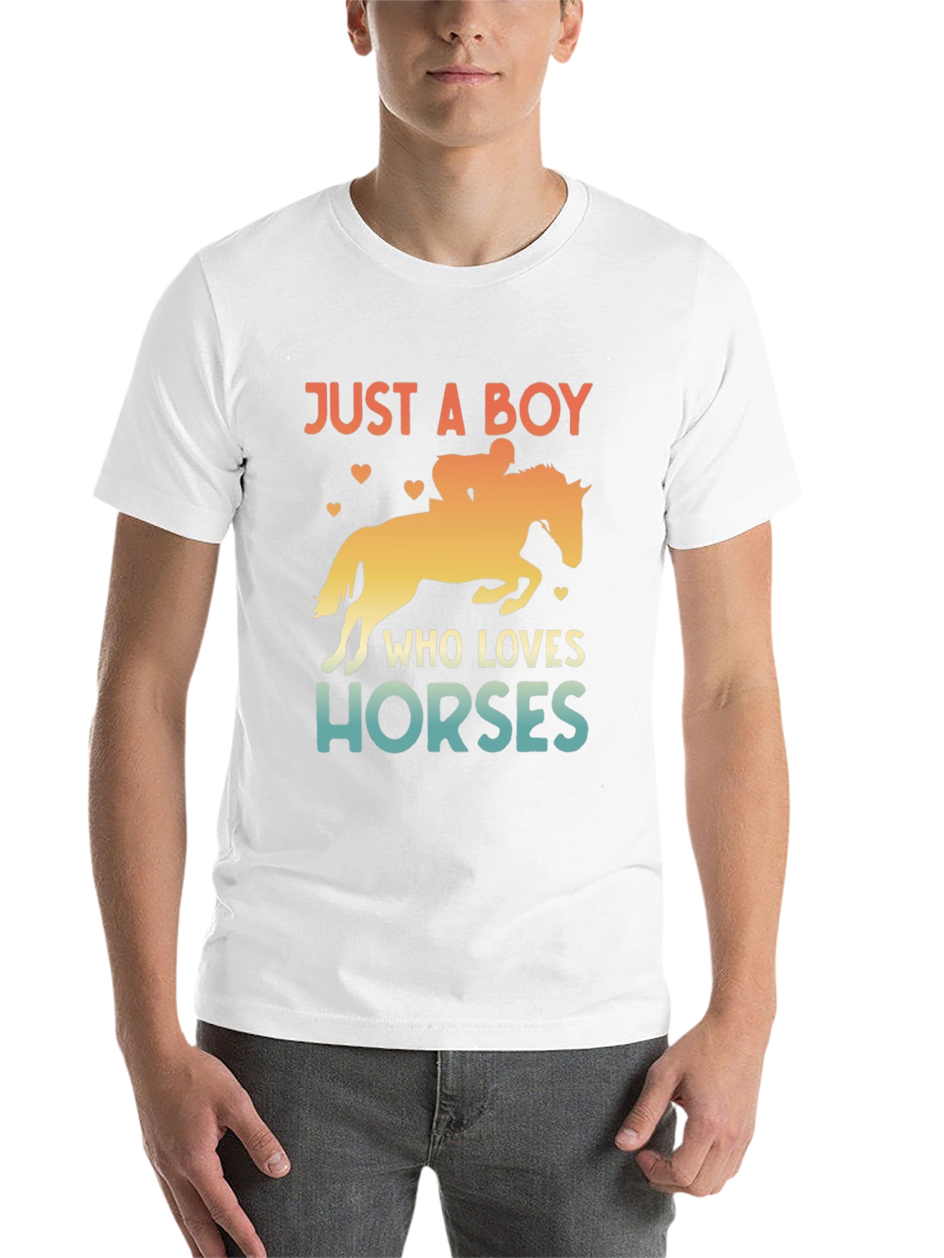 Just a Boy Who Loves Horses T-Shirt