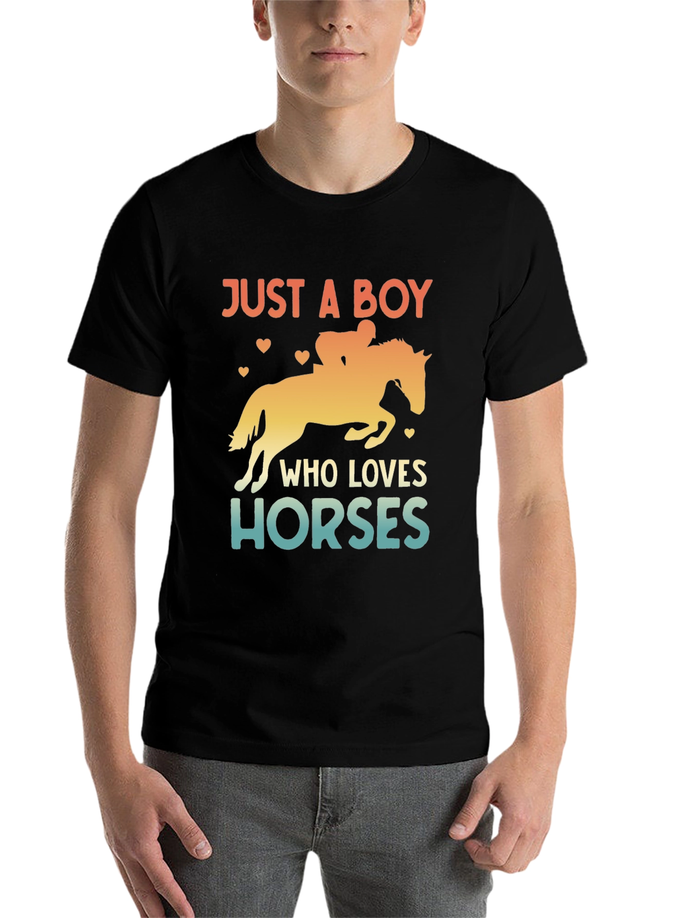 Just a Boy Who Loves Horses T-Shirt
