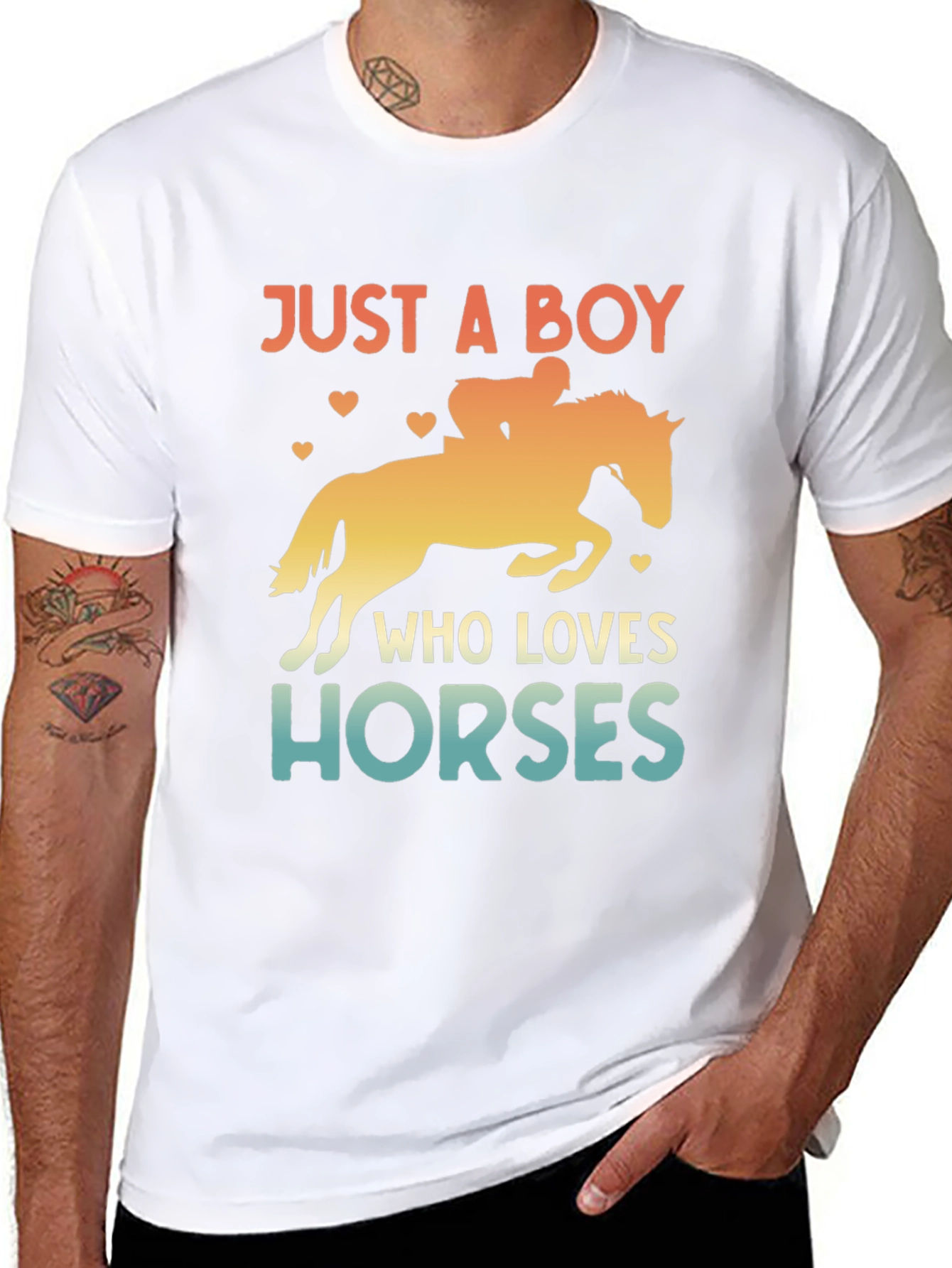 Just a Boy Who Loves Horses T-Shirt