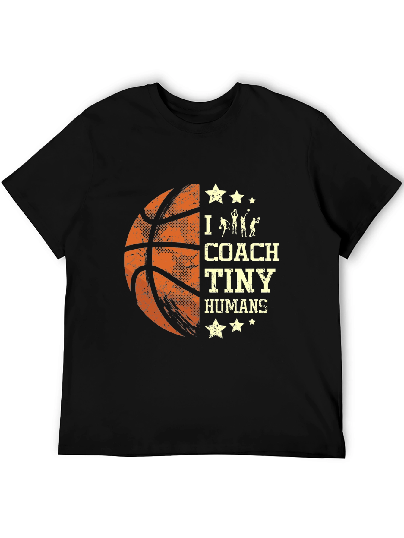 Basketball Coach T-Shirt I Coach Tiny Humans Tee