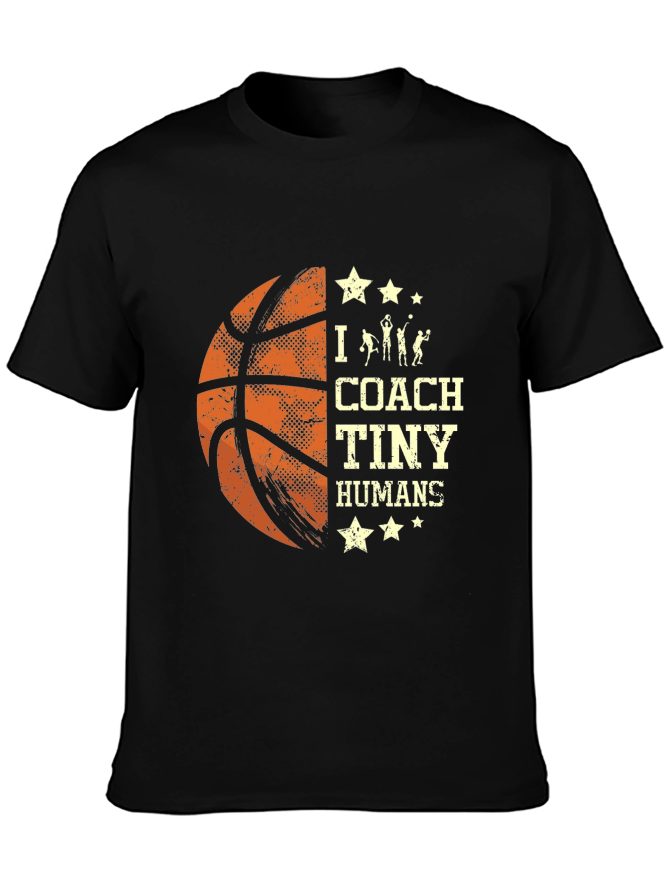 Basketball Coach T-Shirt I Coach Tiny Humans Tee