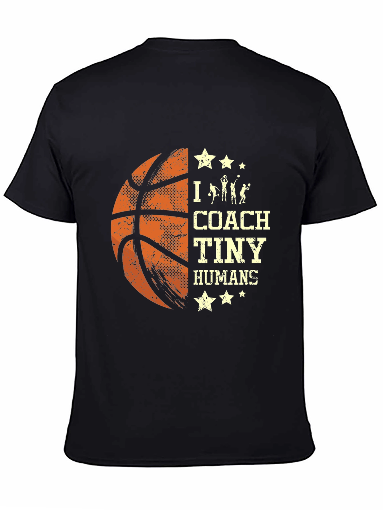 Basketball Coach T-Shirt I Coach Tiny Humans Tee